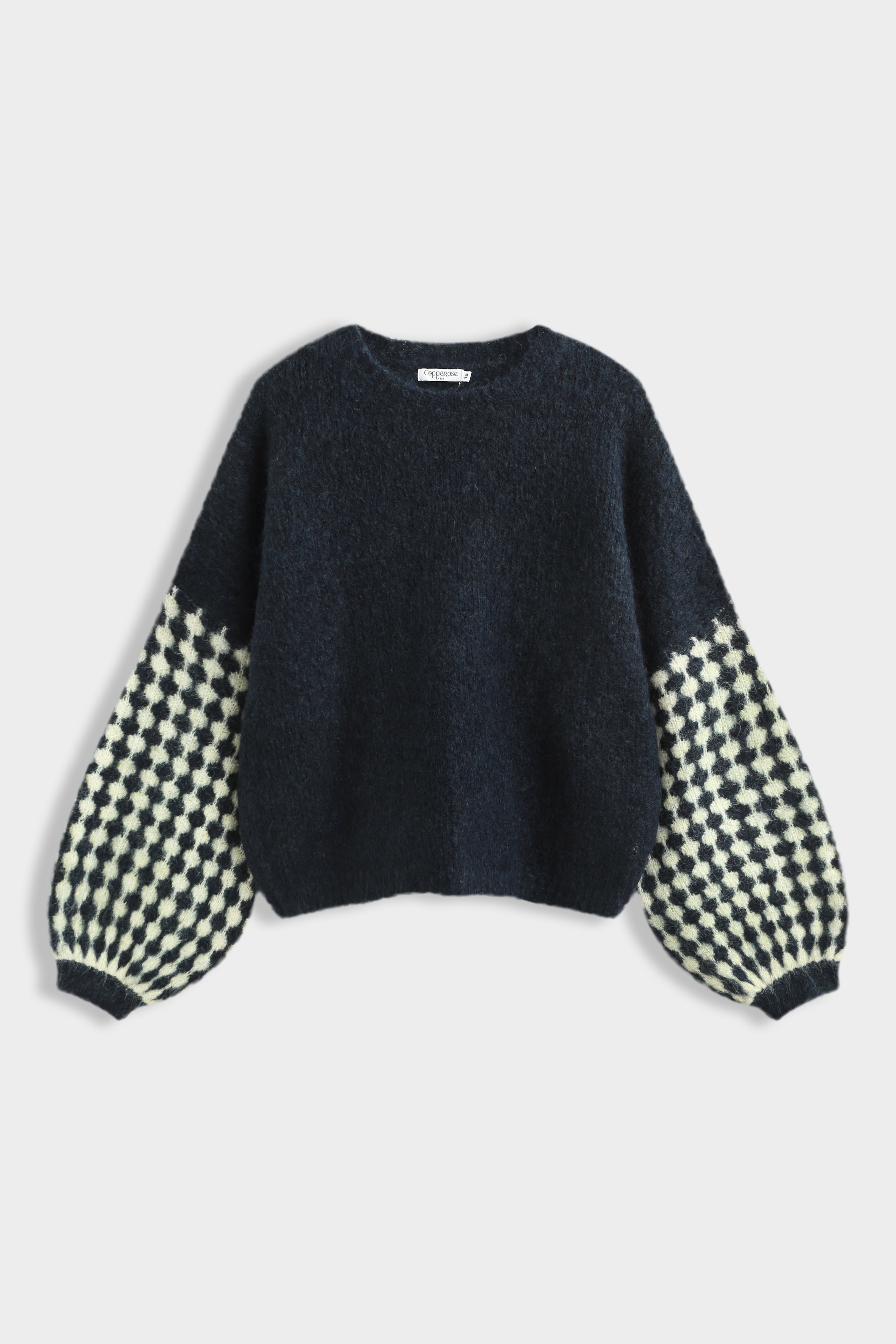 Copenhagen sweater navy butter yellow