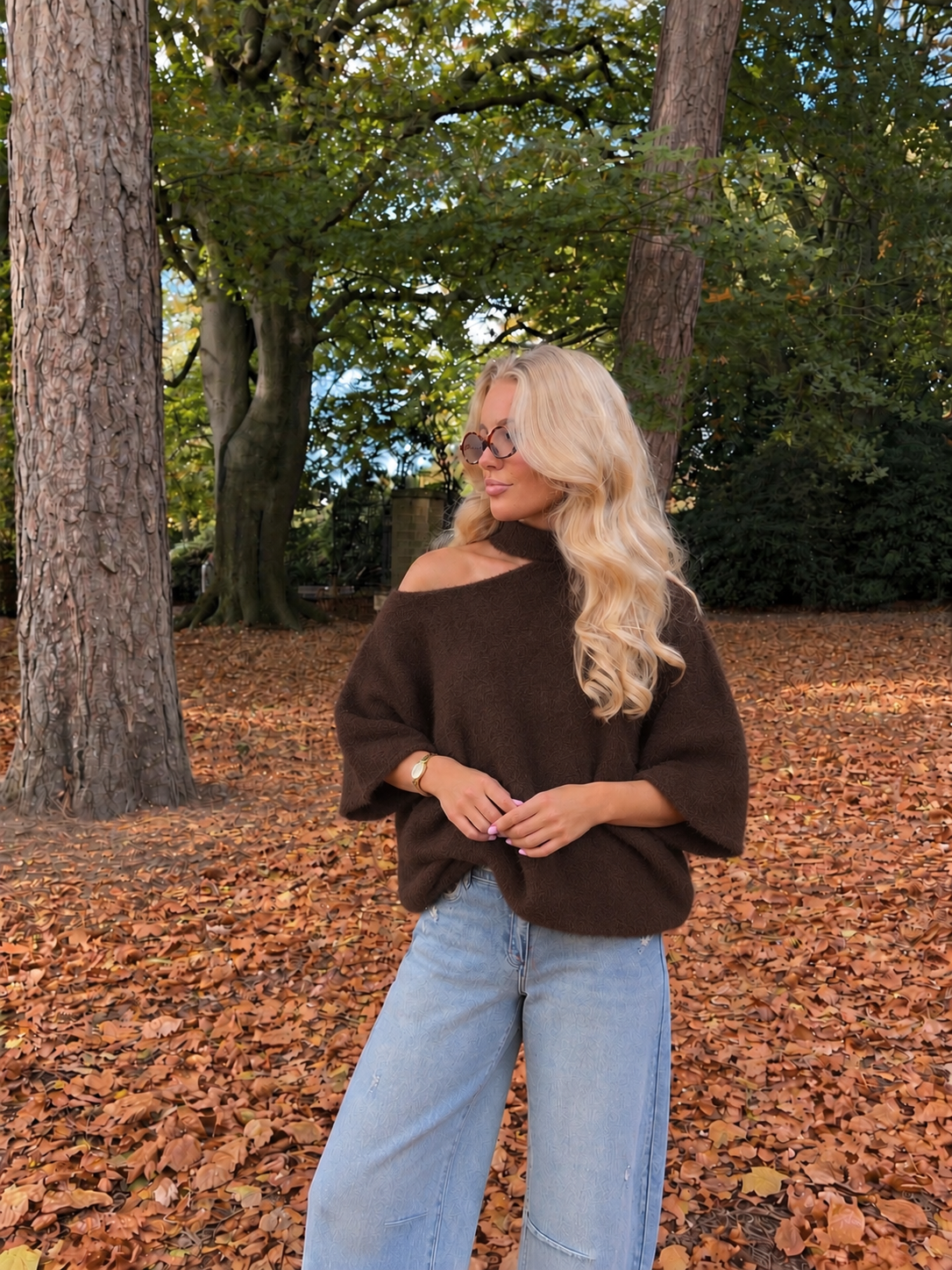 Chloé Choker Knit bruin