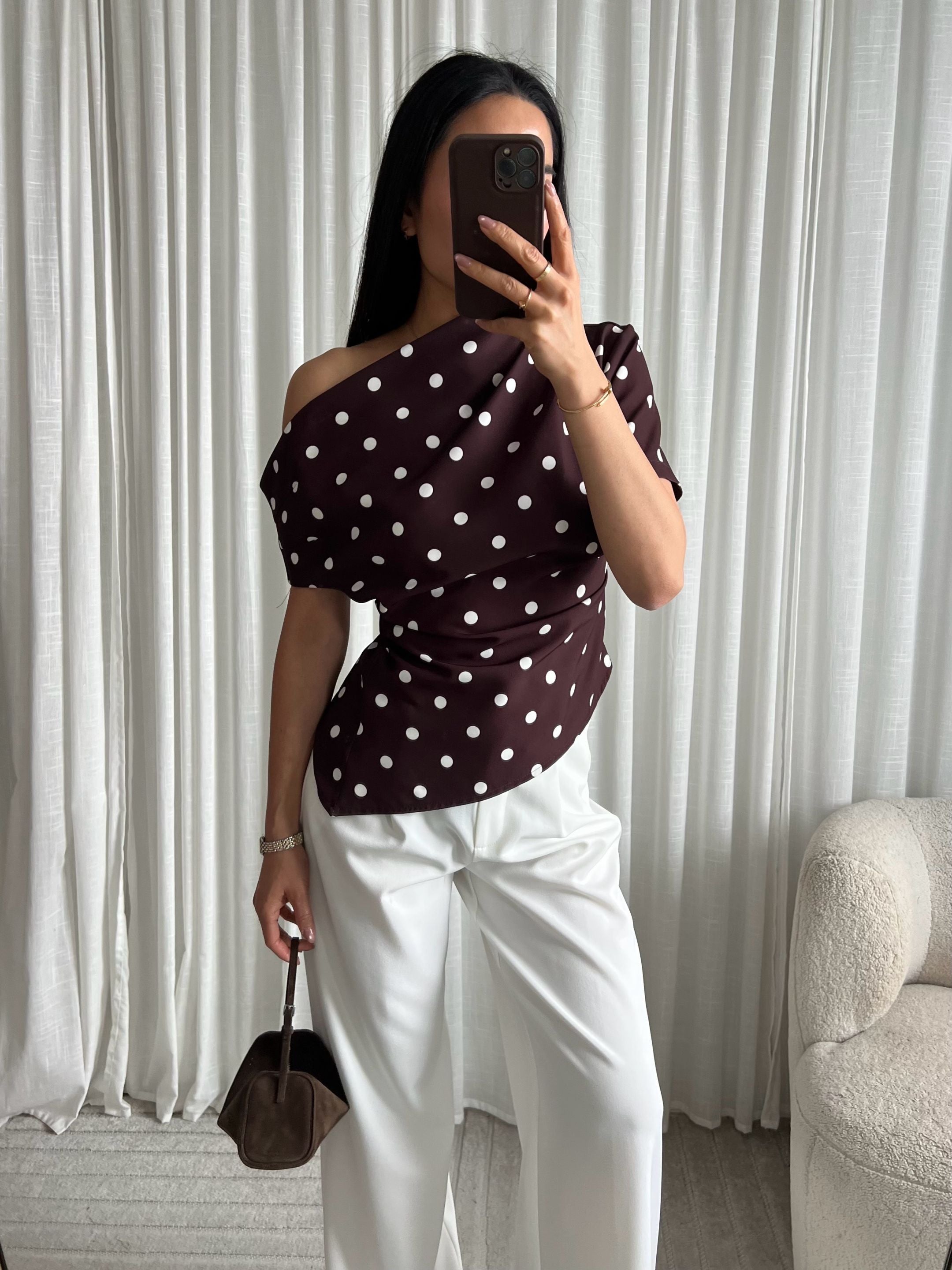 Midnight dot top brown