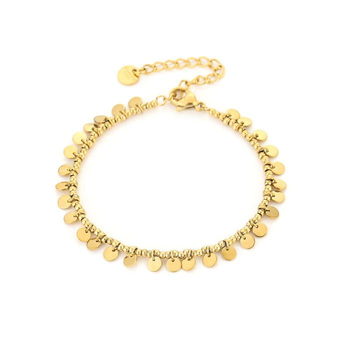 Muntjes armband goud