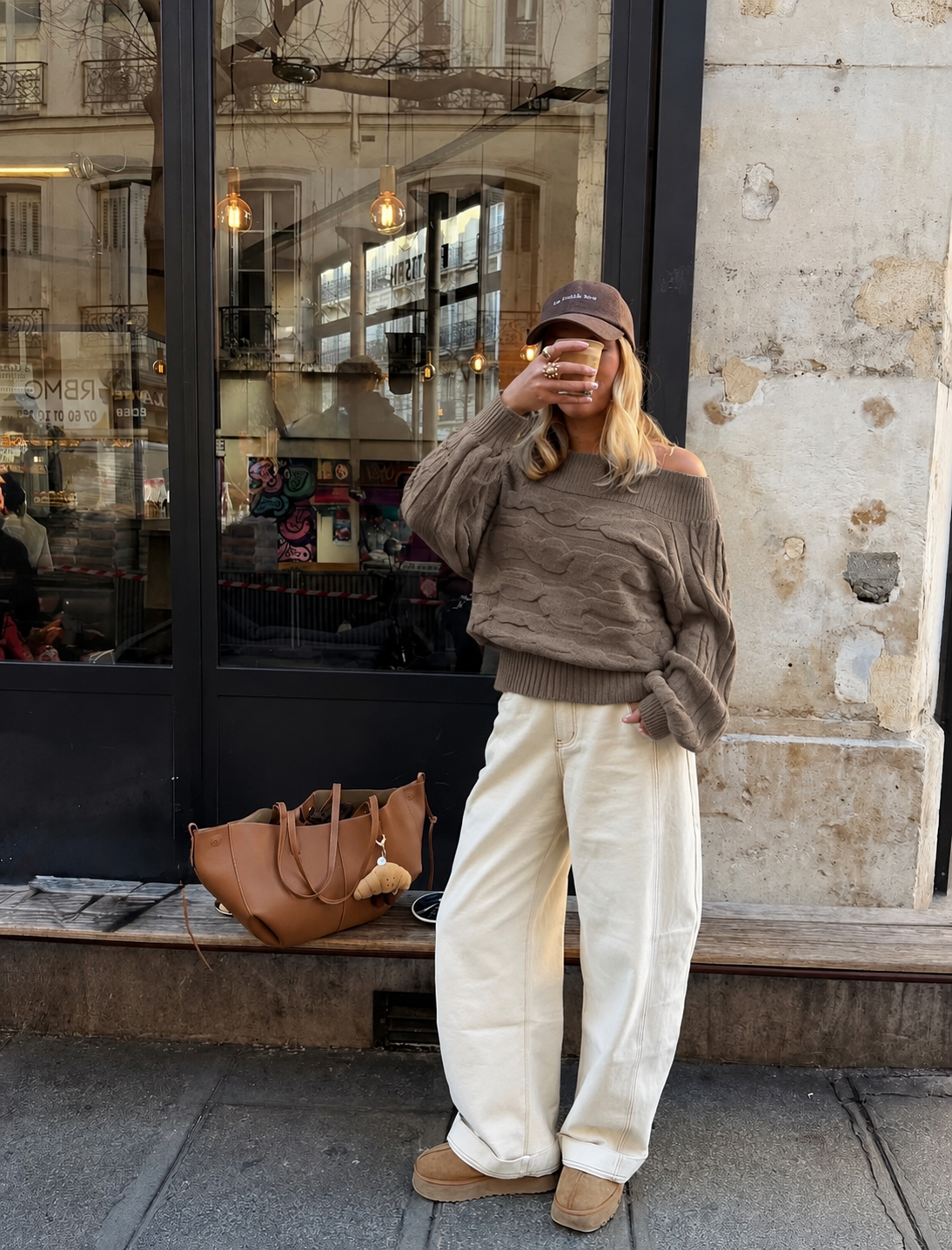 Lieve knit taupe