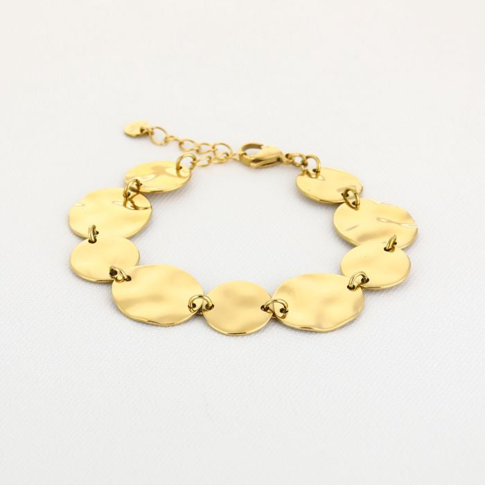 Circle armband goud