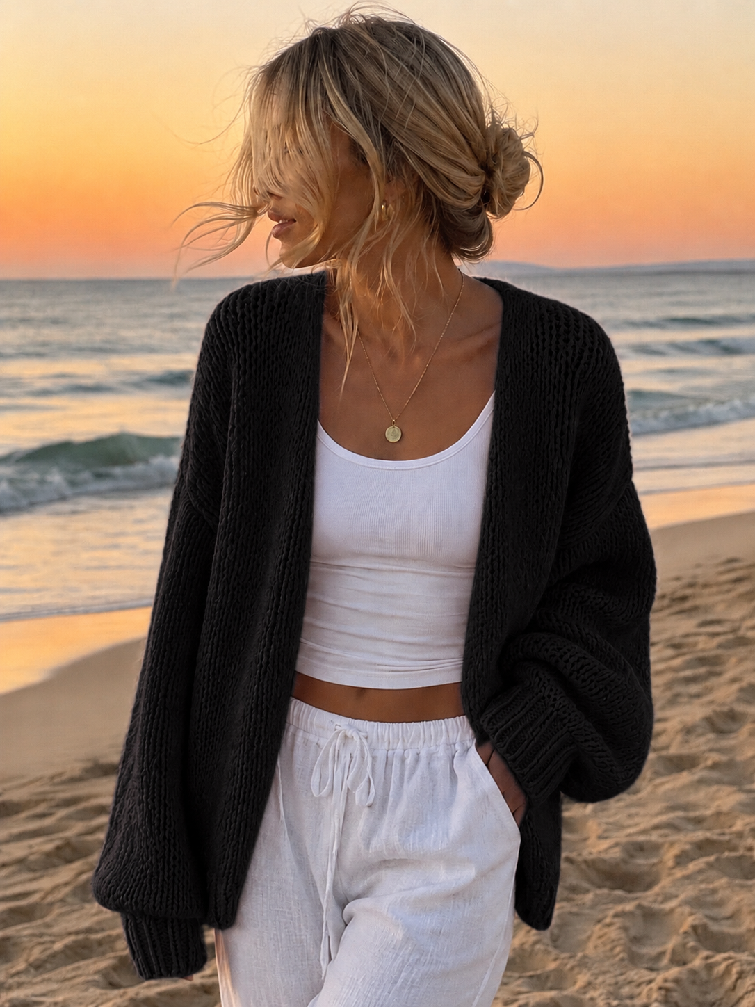 Comfy vest zwart