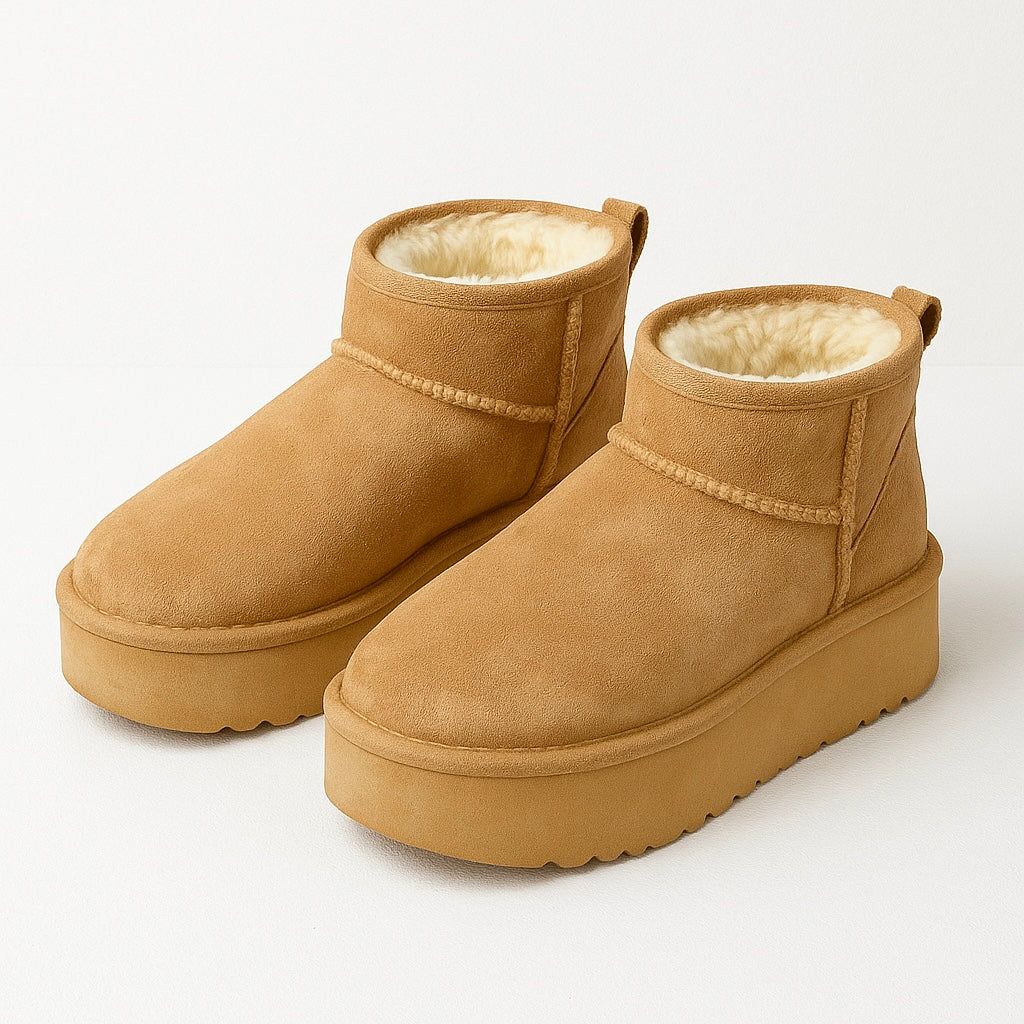 Comfy boots camel