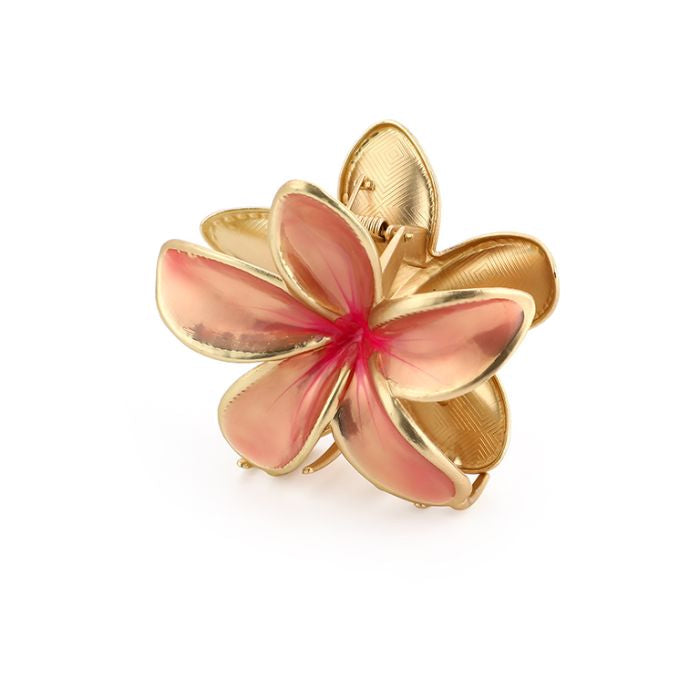 Limited flower haarclip light pink