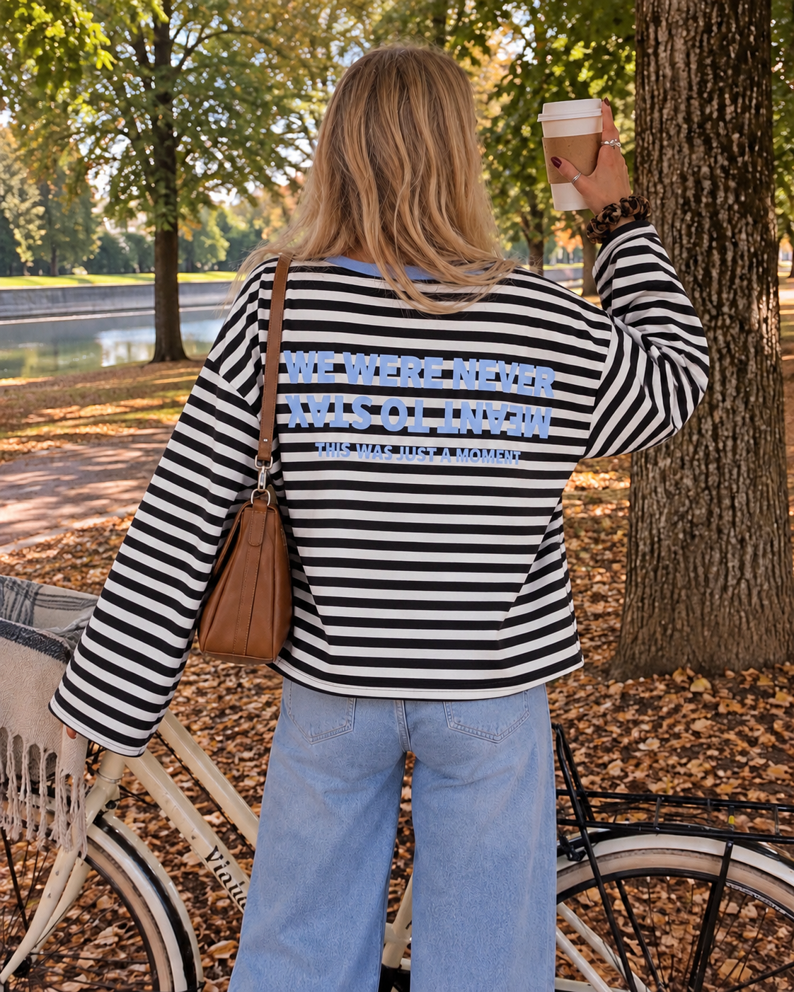 Never Just A Moment Longsleeve brown blue