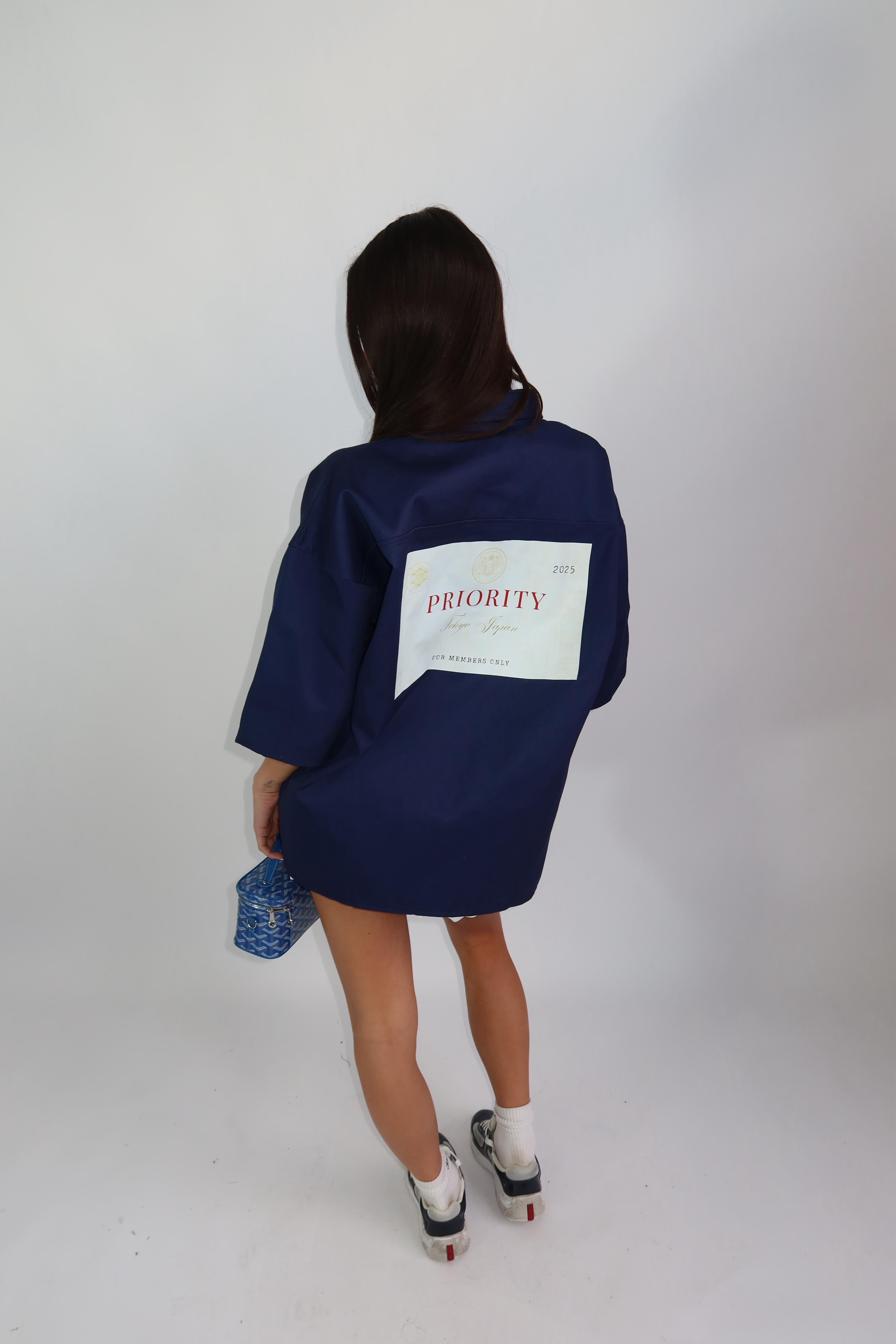 Limited priority blouse navy