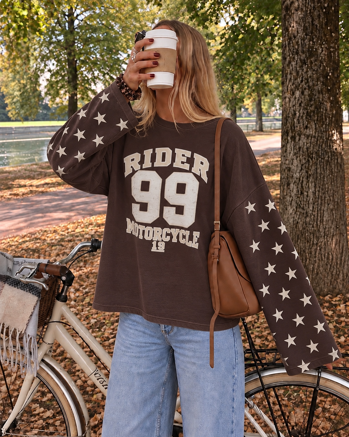 Rider 99 Star Sweatshirt brown