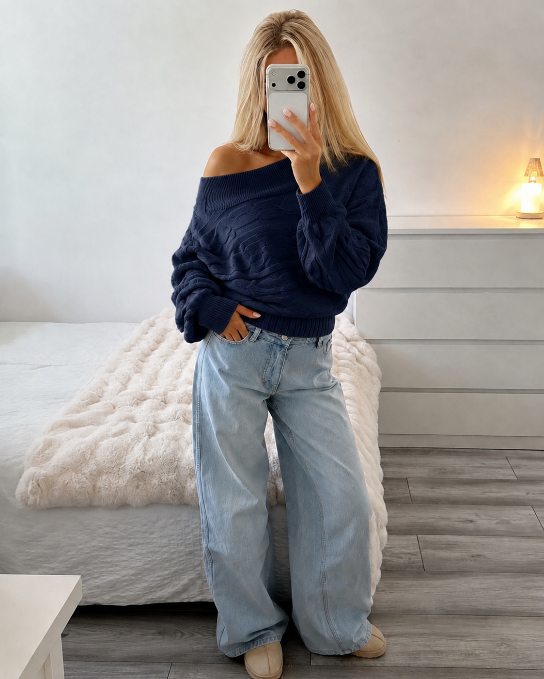 Lieve knit navy