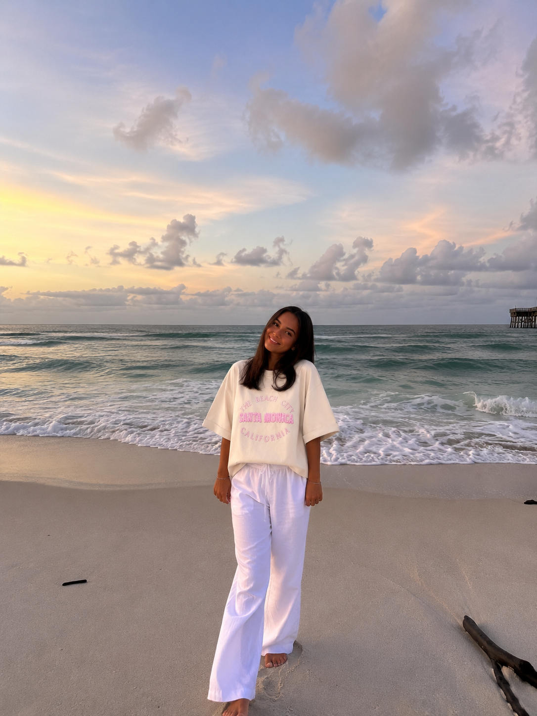 Santa Monica shortsleeve beige