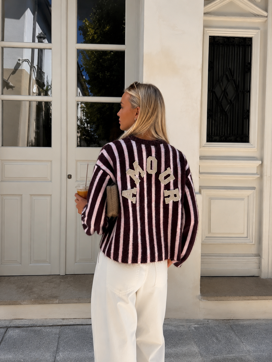 Amour trui pink burgundy