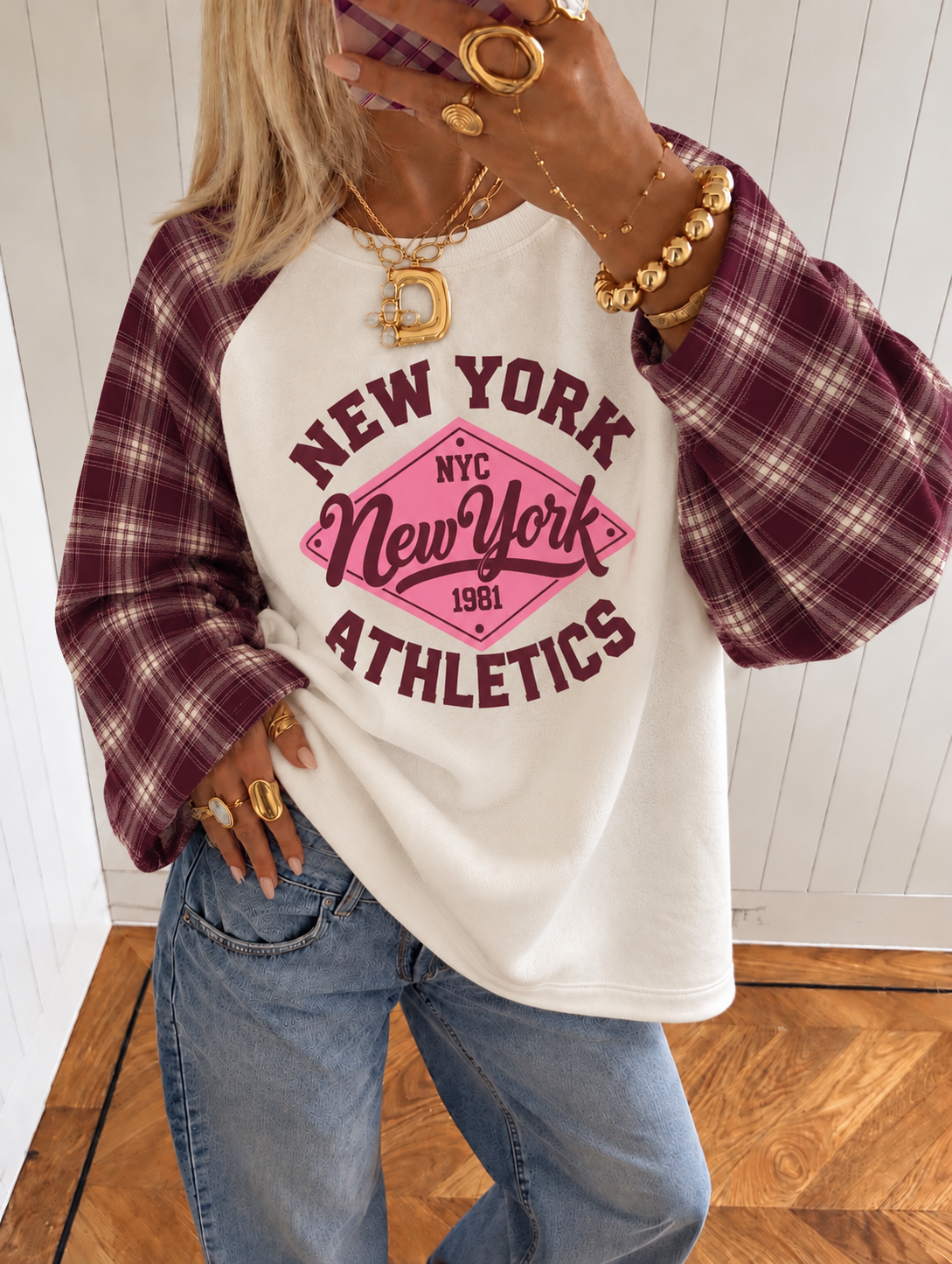 Limited Camo sweatshirt Bordeaux pink