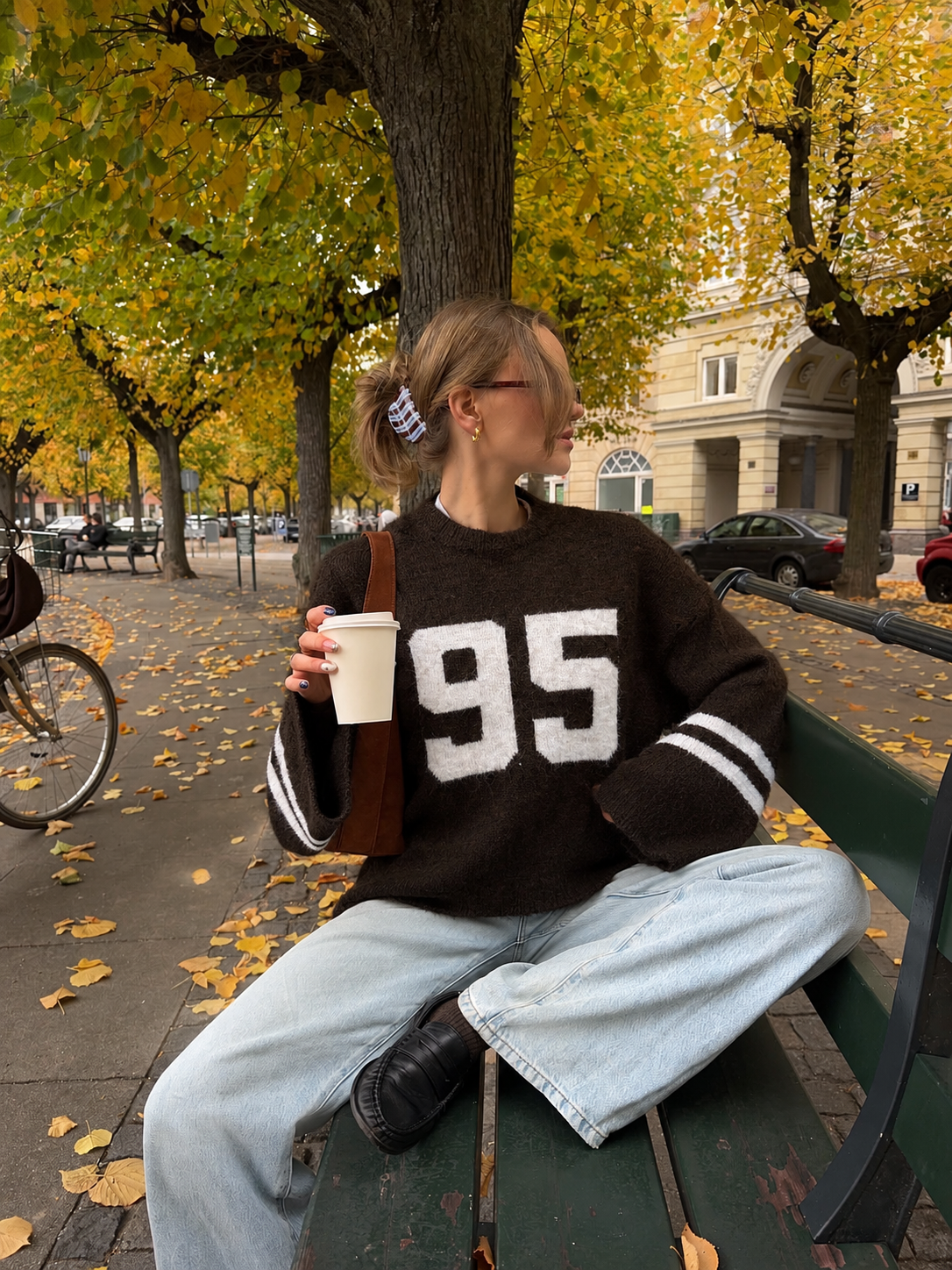 Ninety Five Knit – Brown/White