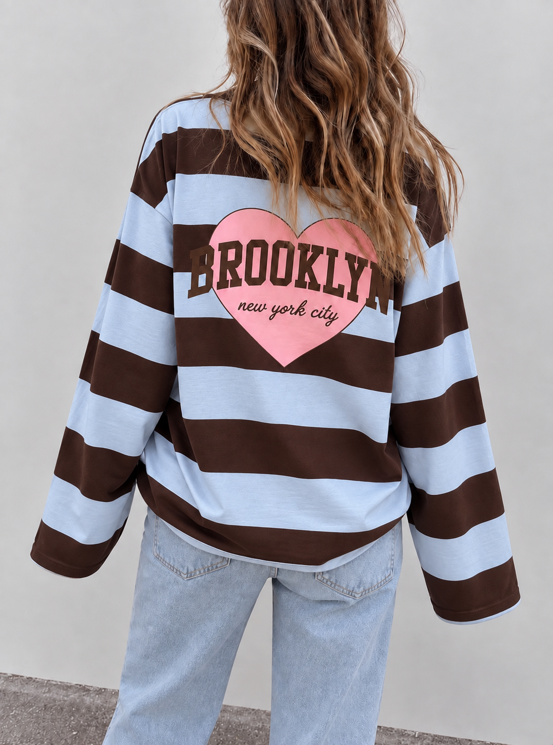 Brooklyn sweatshirt blue brown