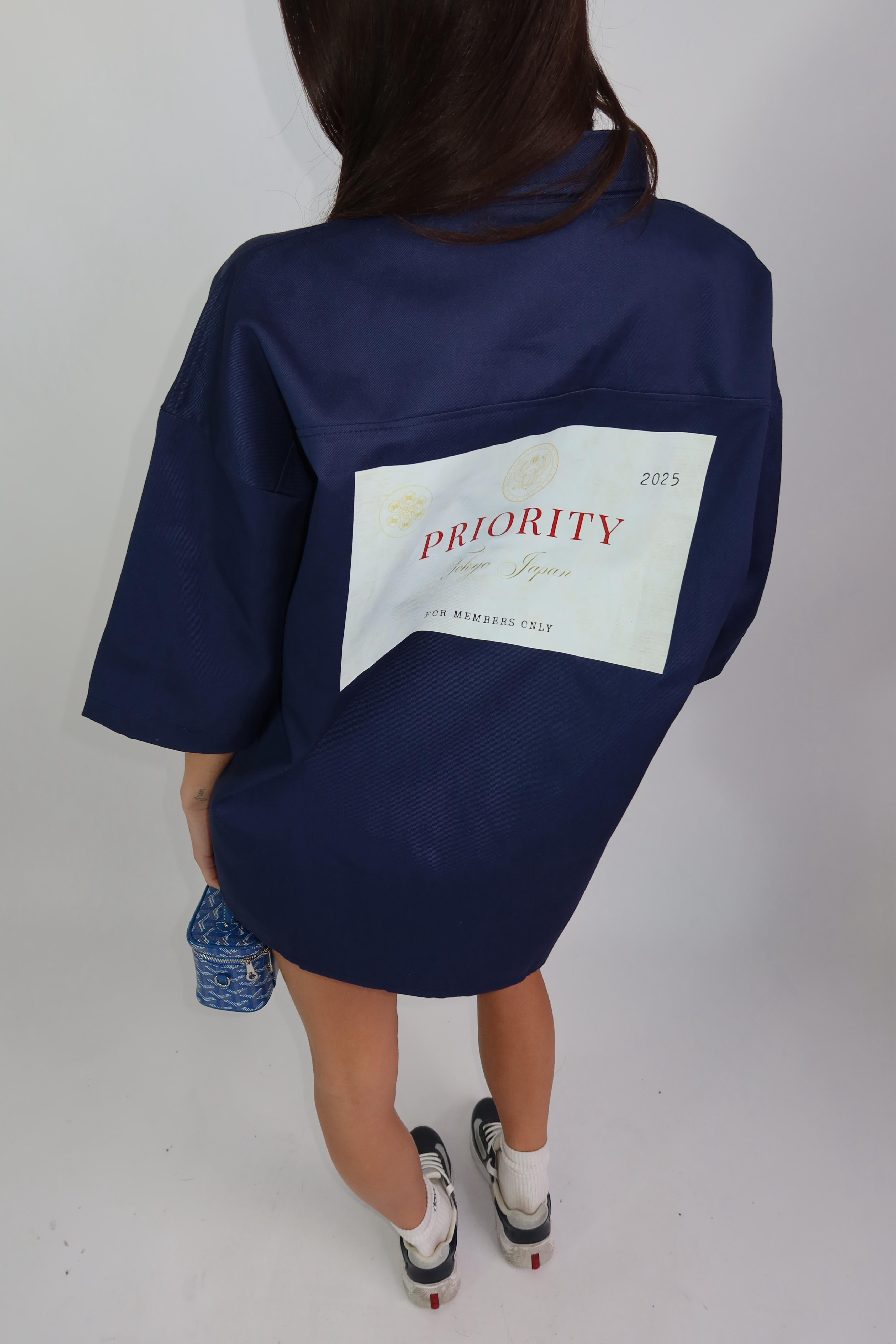 Limited priority blouse navy