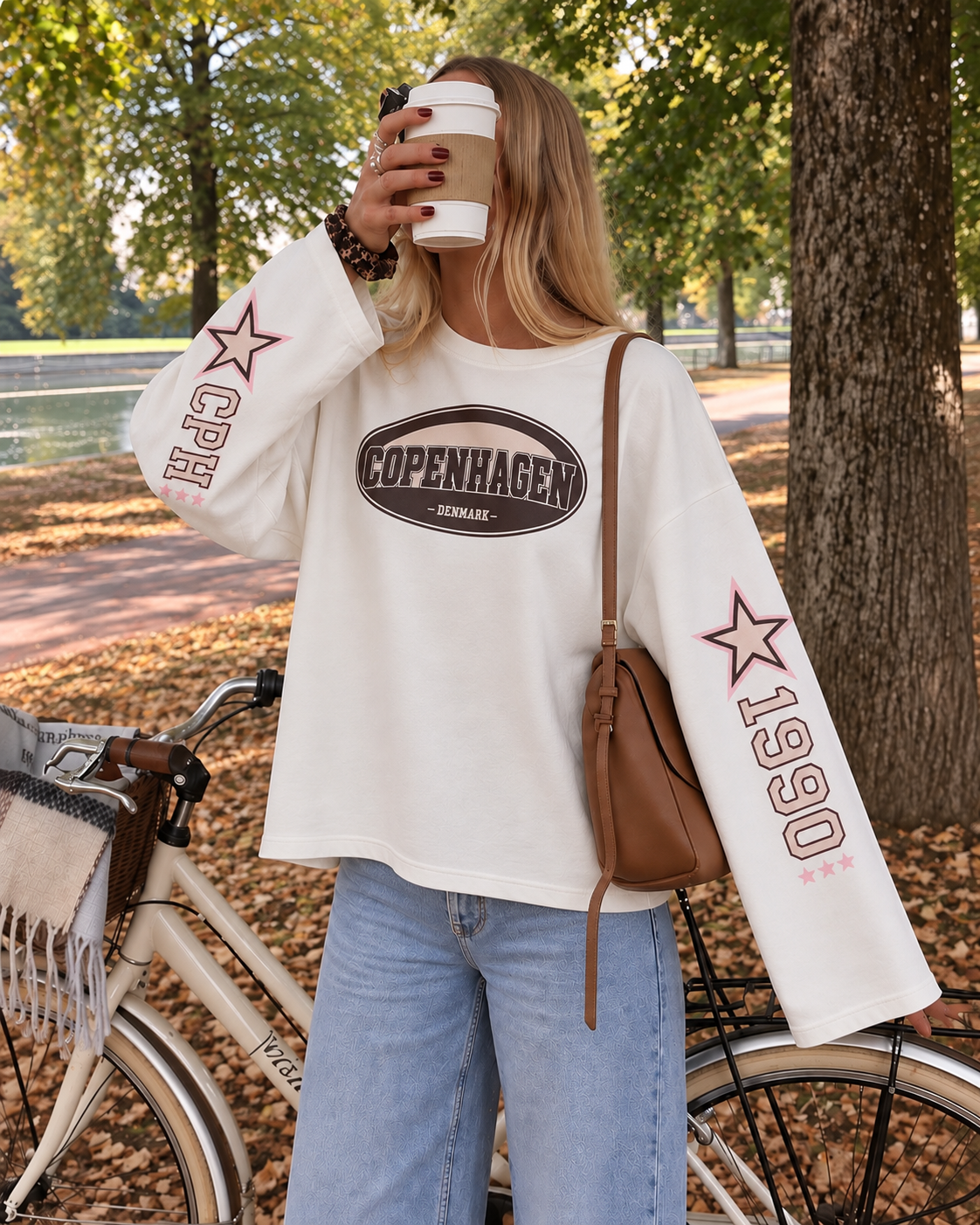 Copenhagen Varsity sweatshirt - white