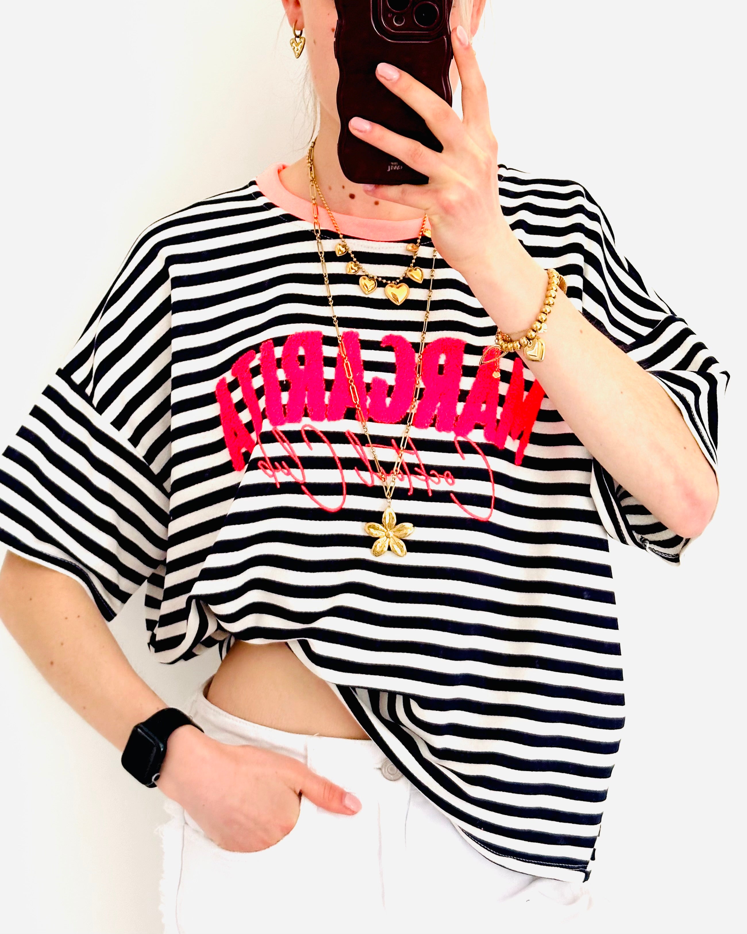 LIMITED margarita shortsleeve navy white