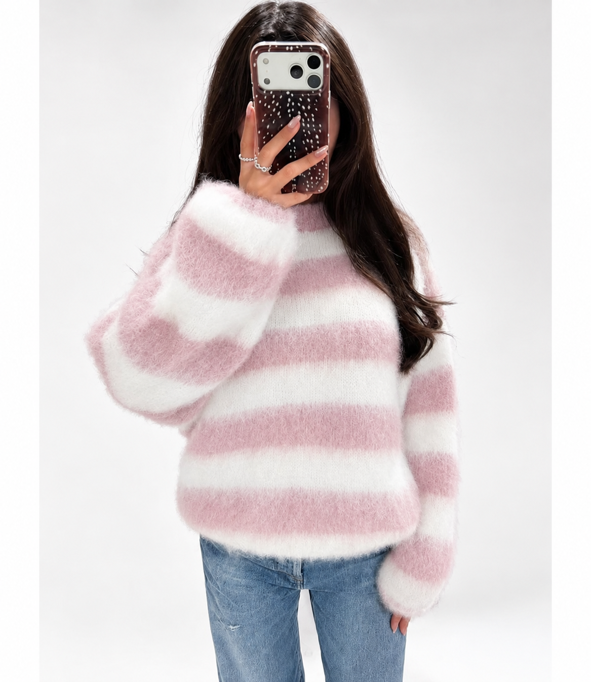 Molly Fluffy trui – Pink