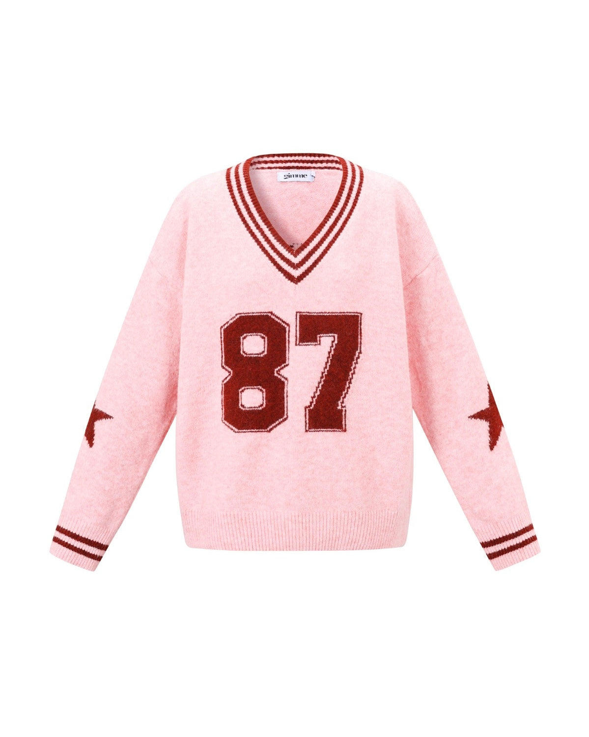 Baseball sweater pink
