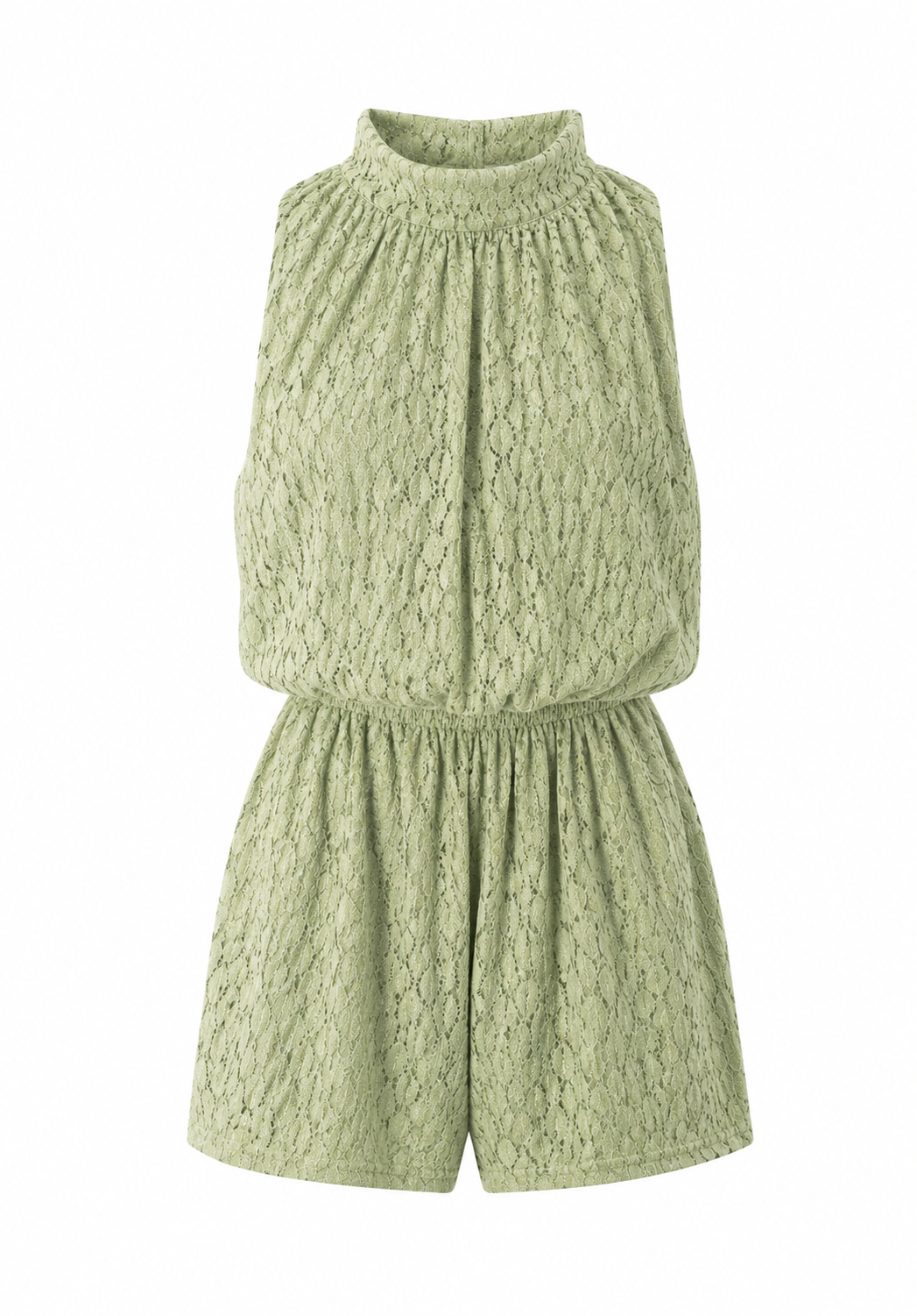 Wavy playsuit pistachio