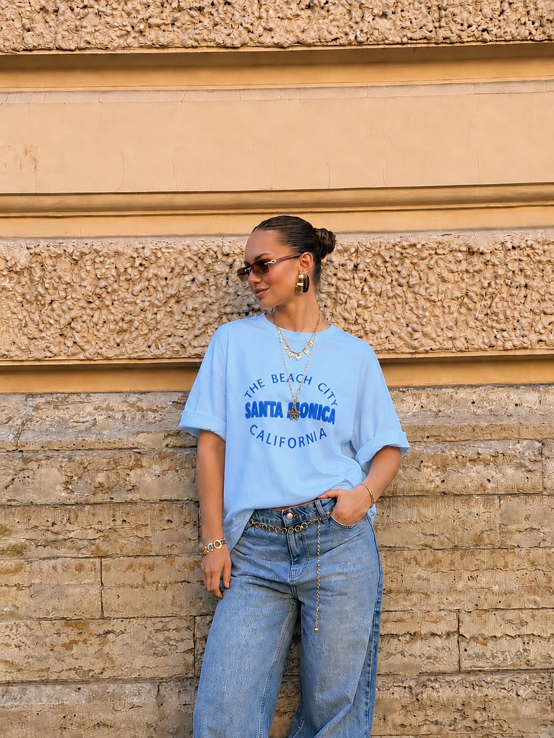 Santa Monica shortsleeve blue