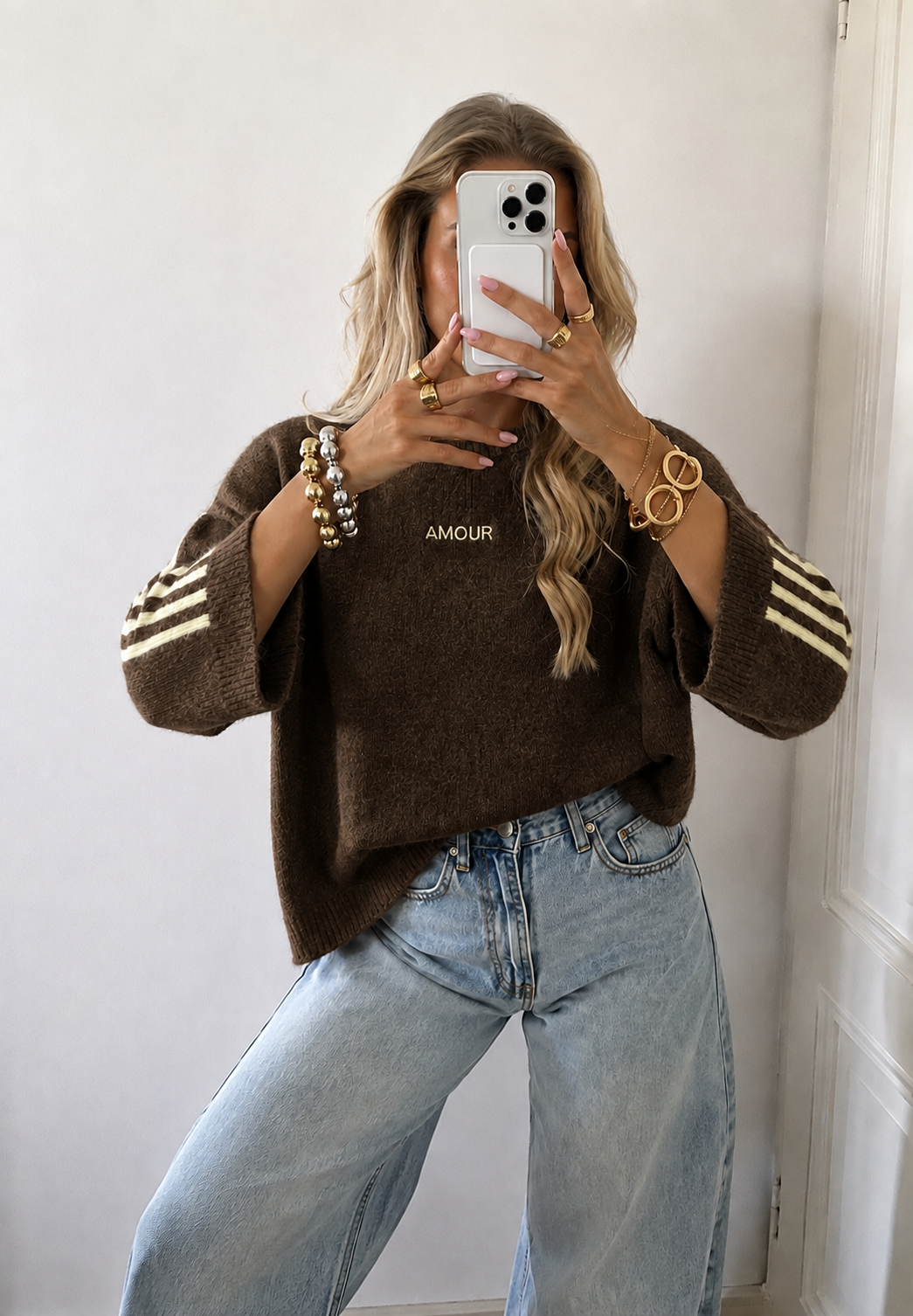 Amour knit brown