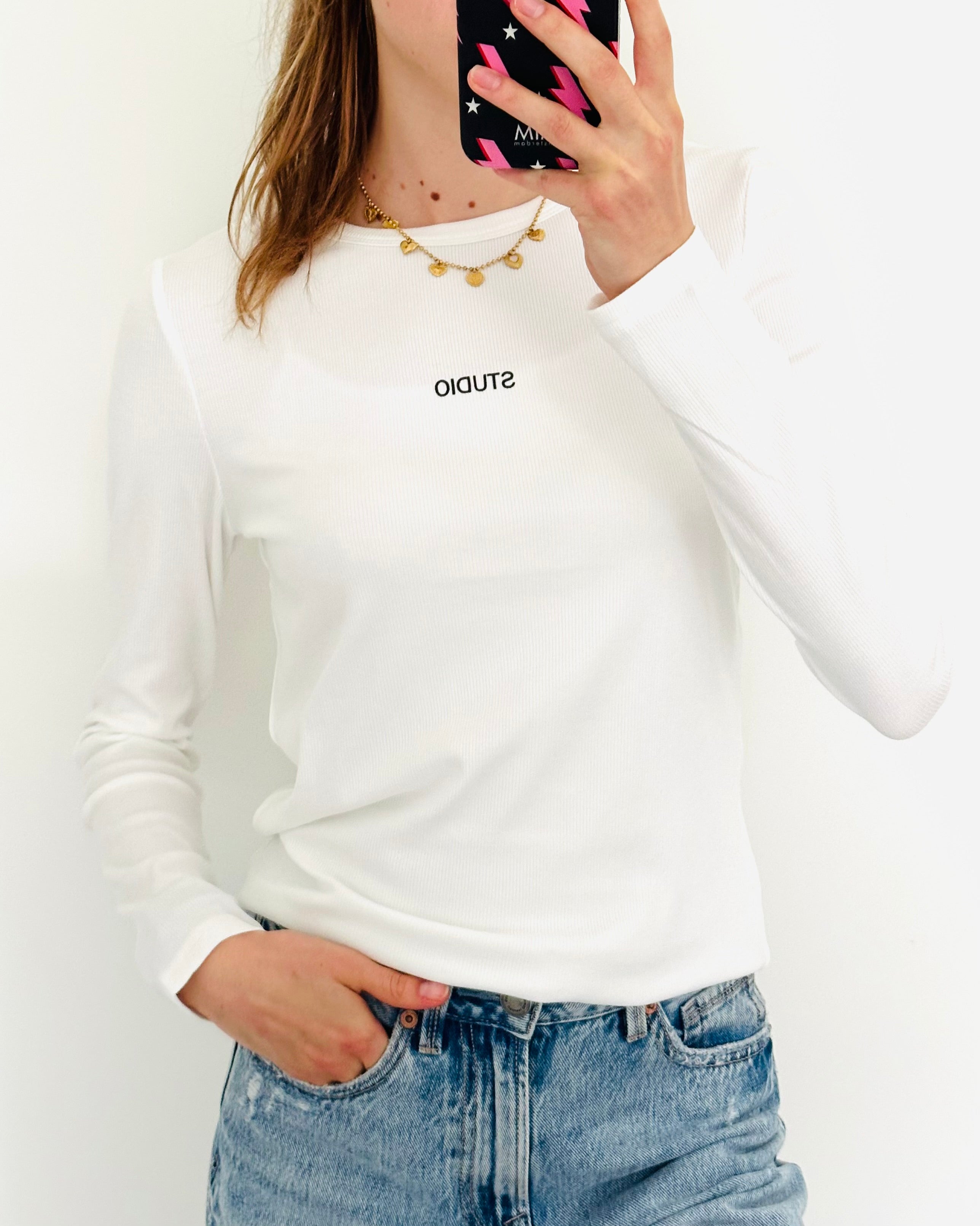 Longsleeve studio white
