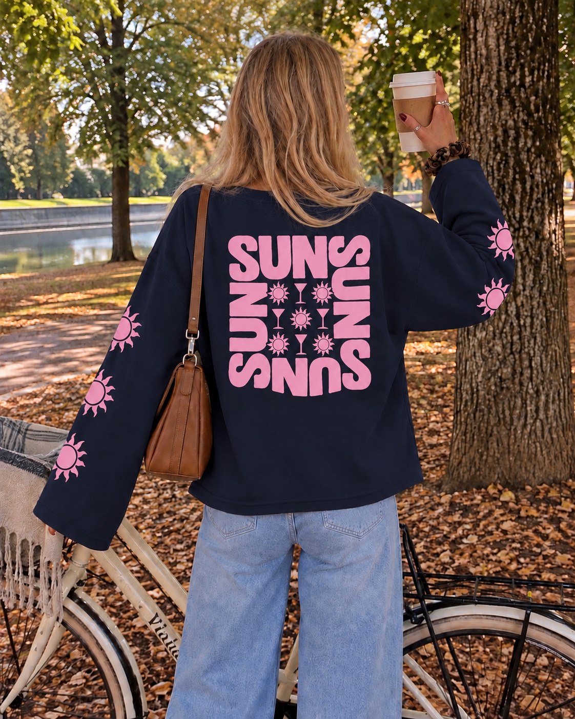 Sunny Days Longsleeve – navy pink