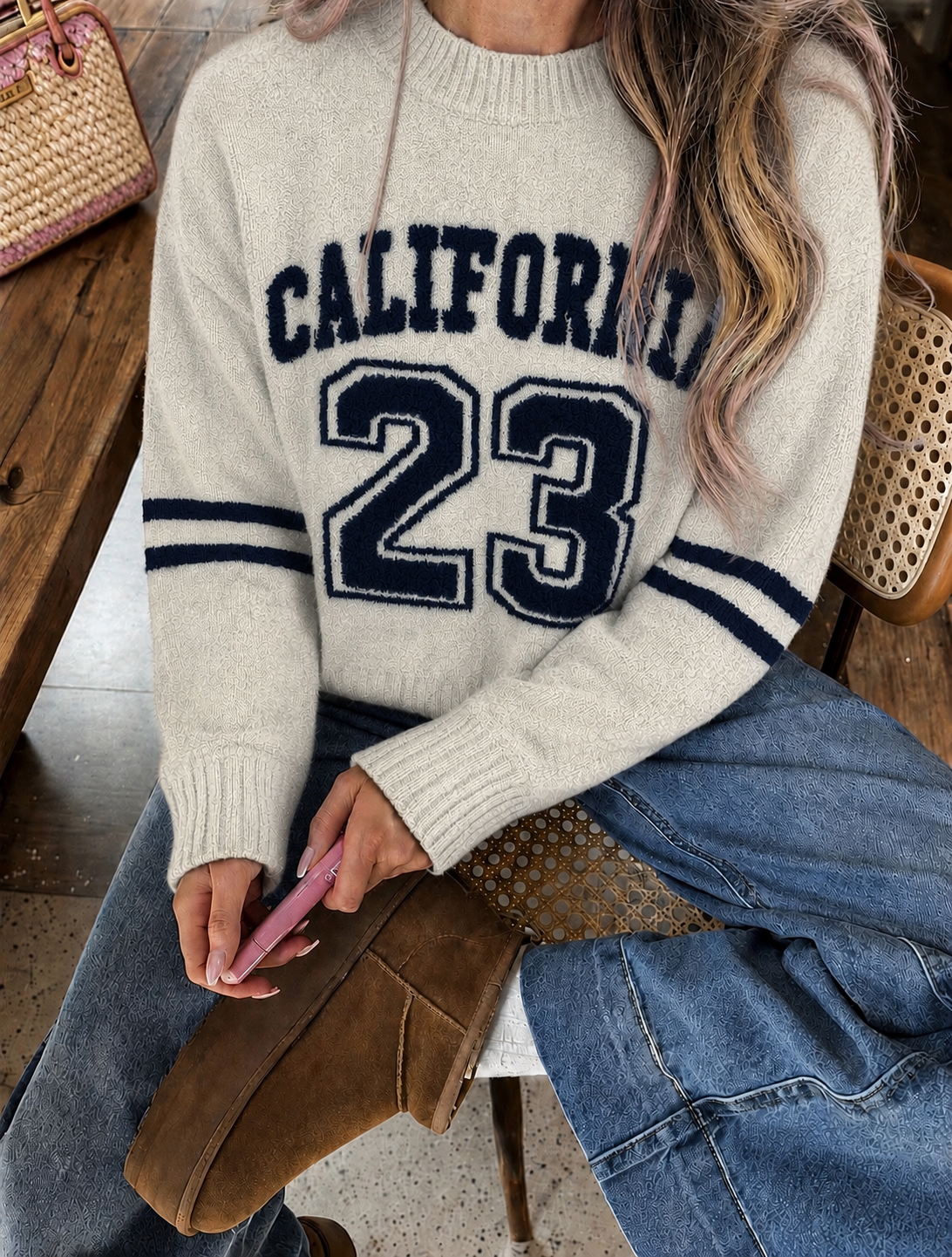 California trui white navy