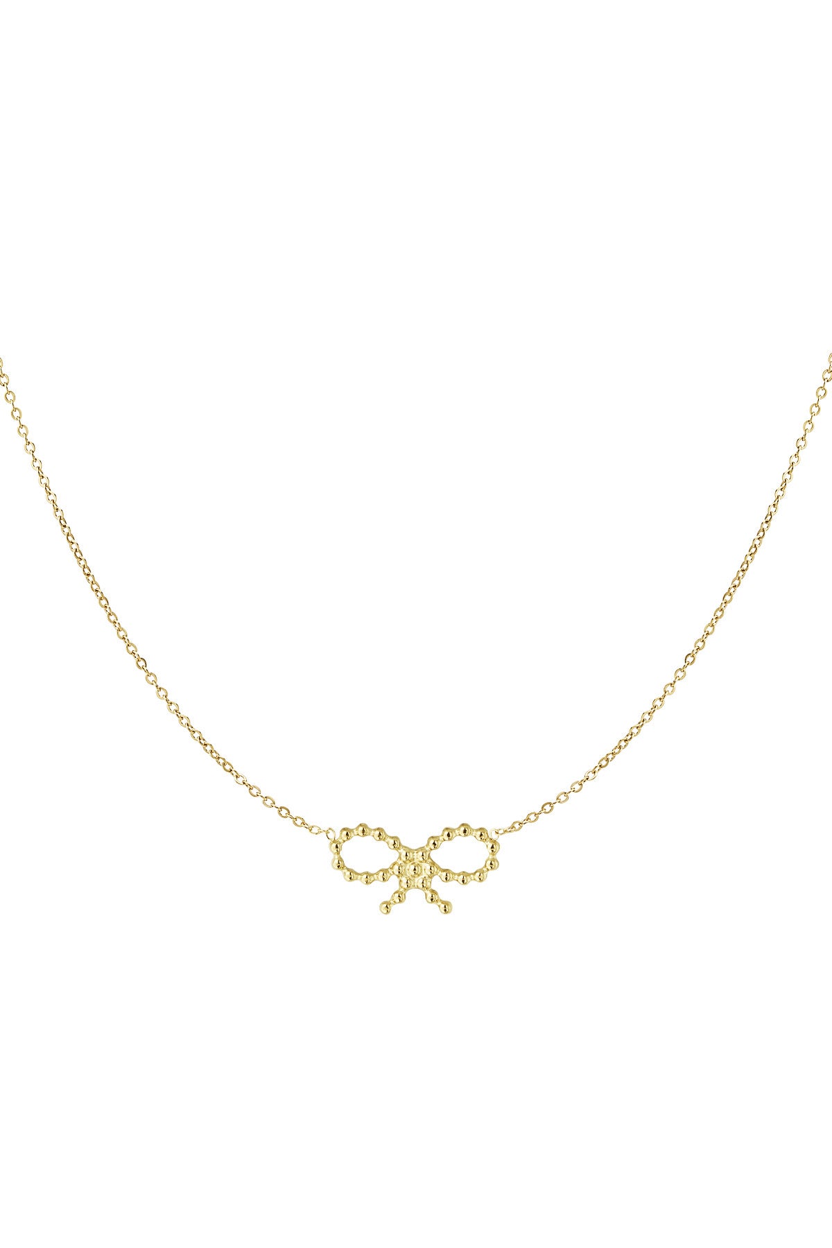 Bow ketting goud