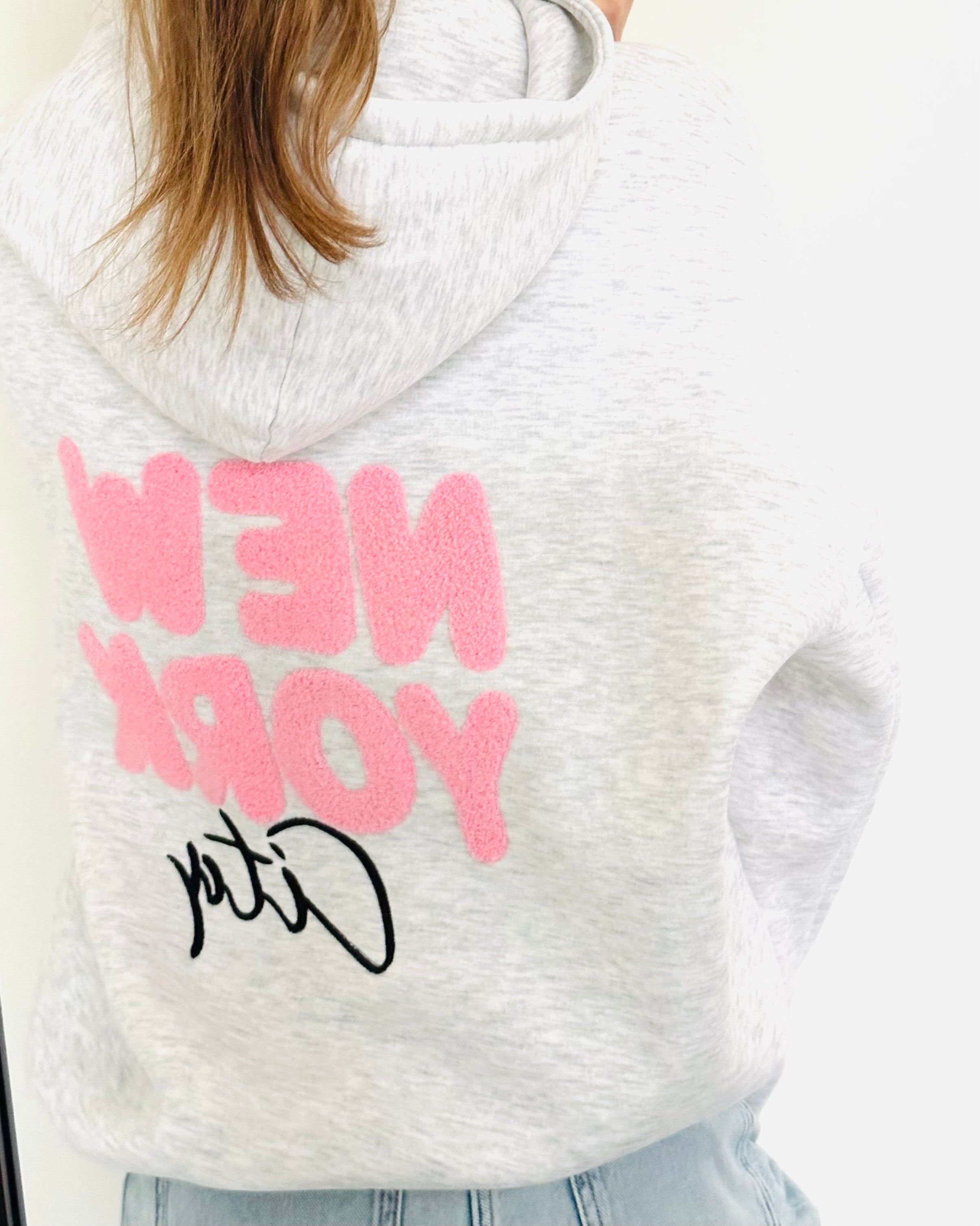 Limited NY hoodie oversized grey