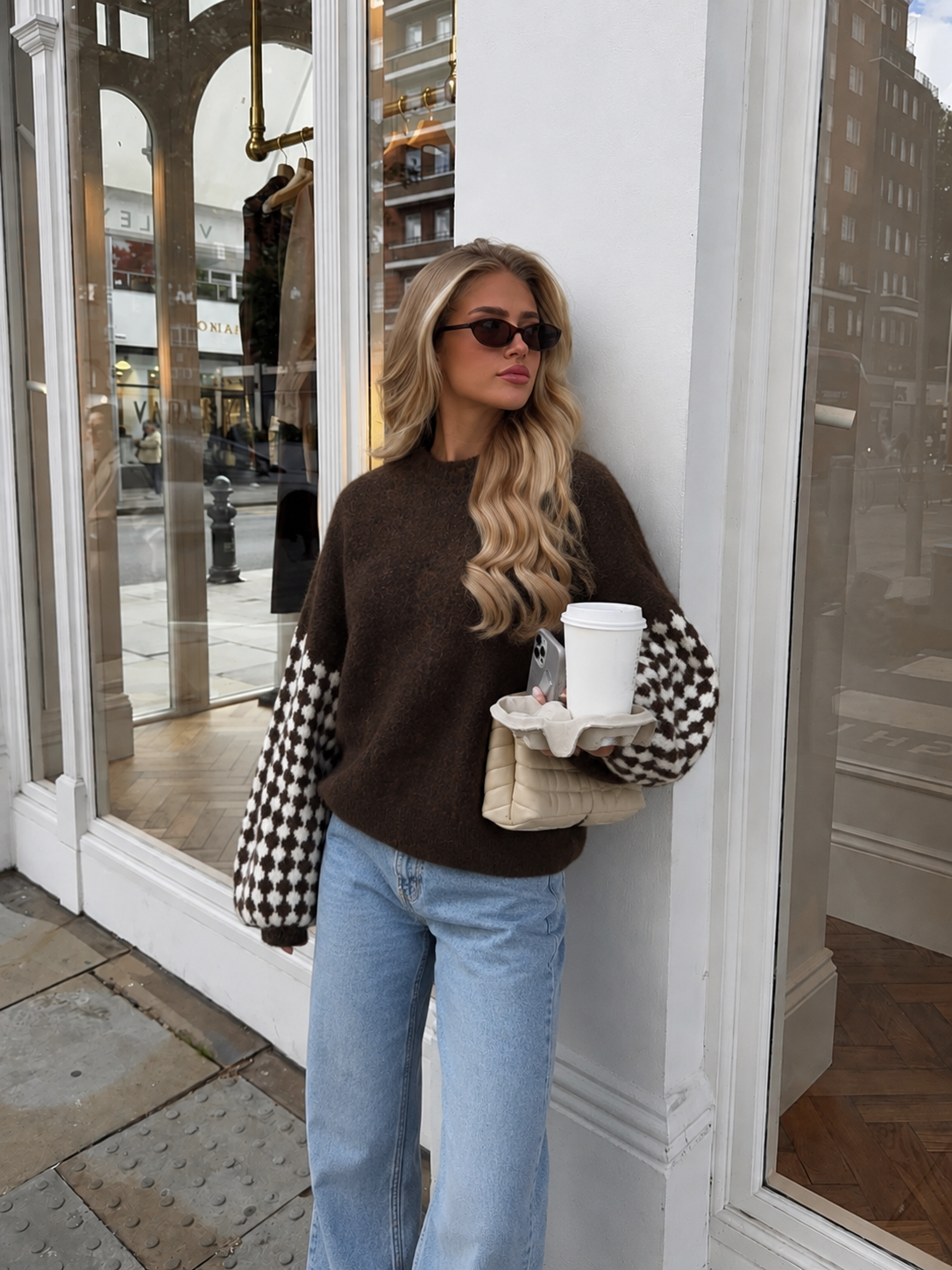 Copenhagen sweater brown white