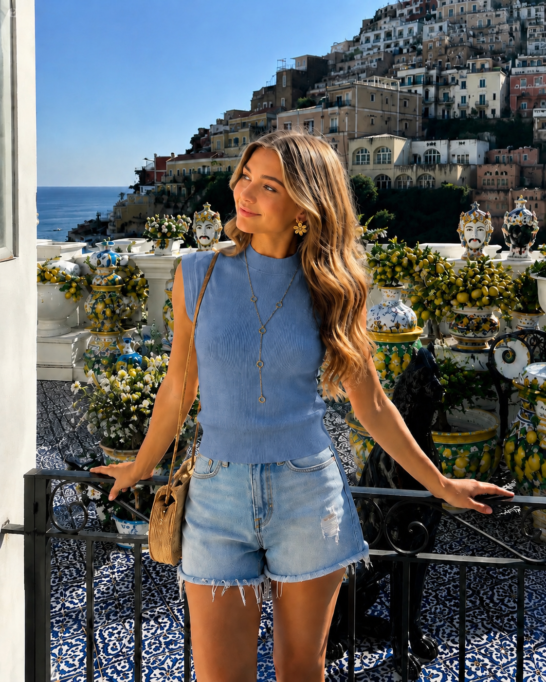 Nina top denim