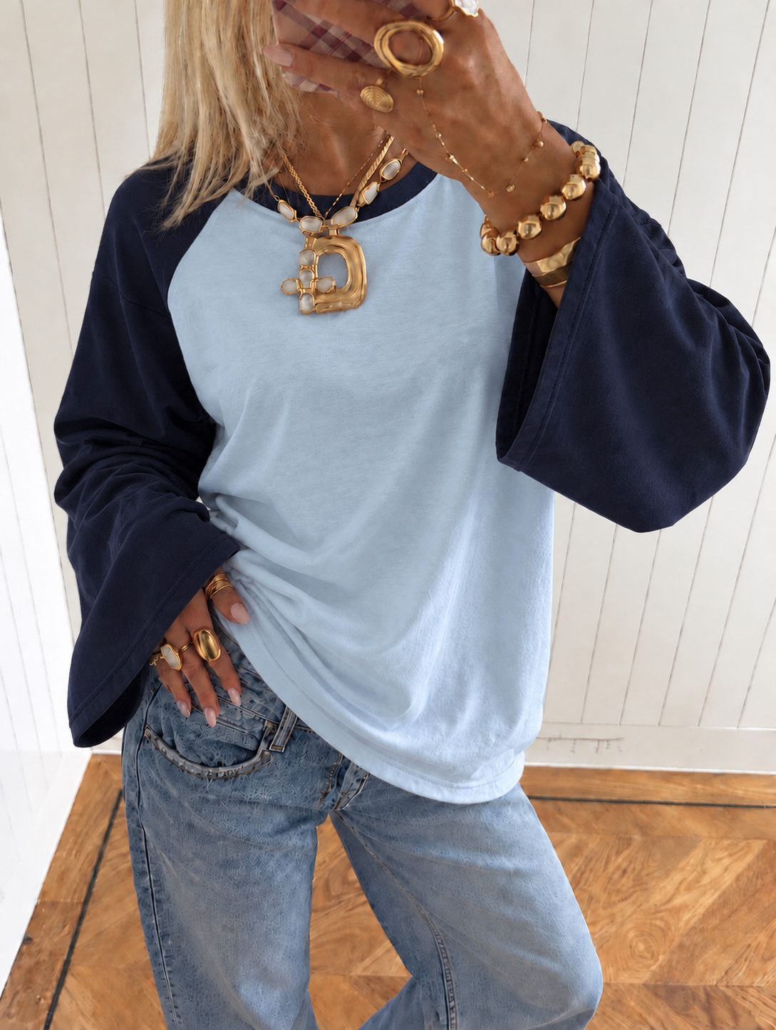 Double longsleeve sky navy