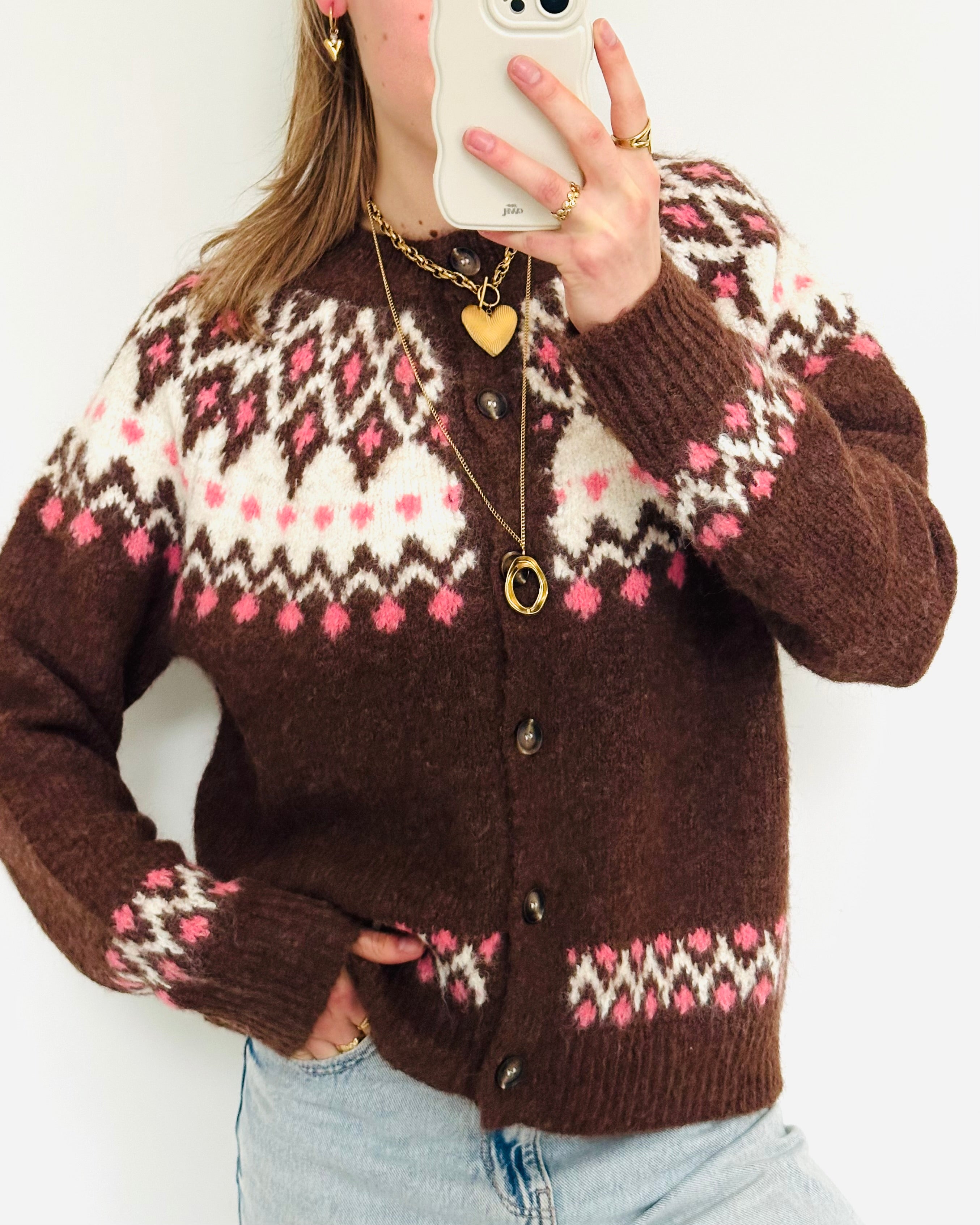 Sammy cardigan brown