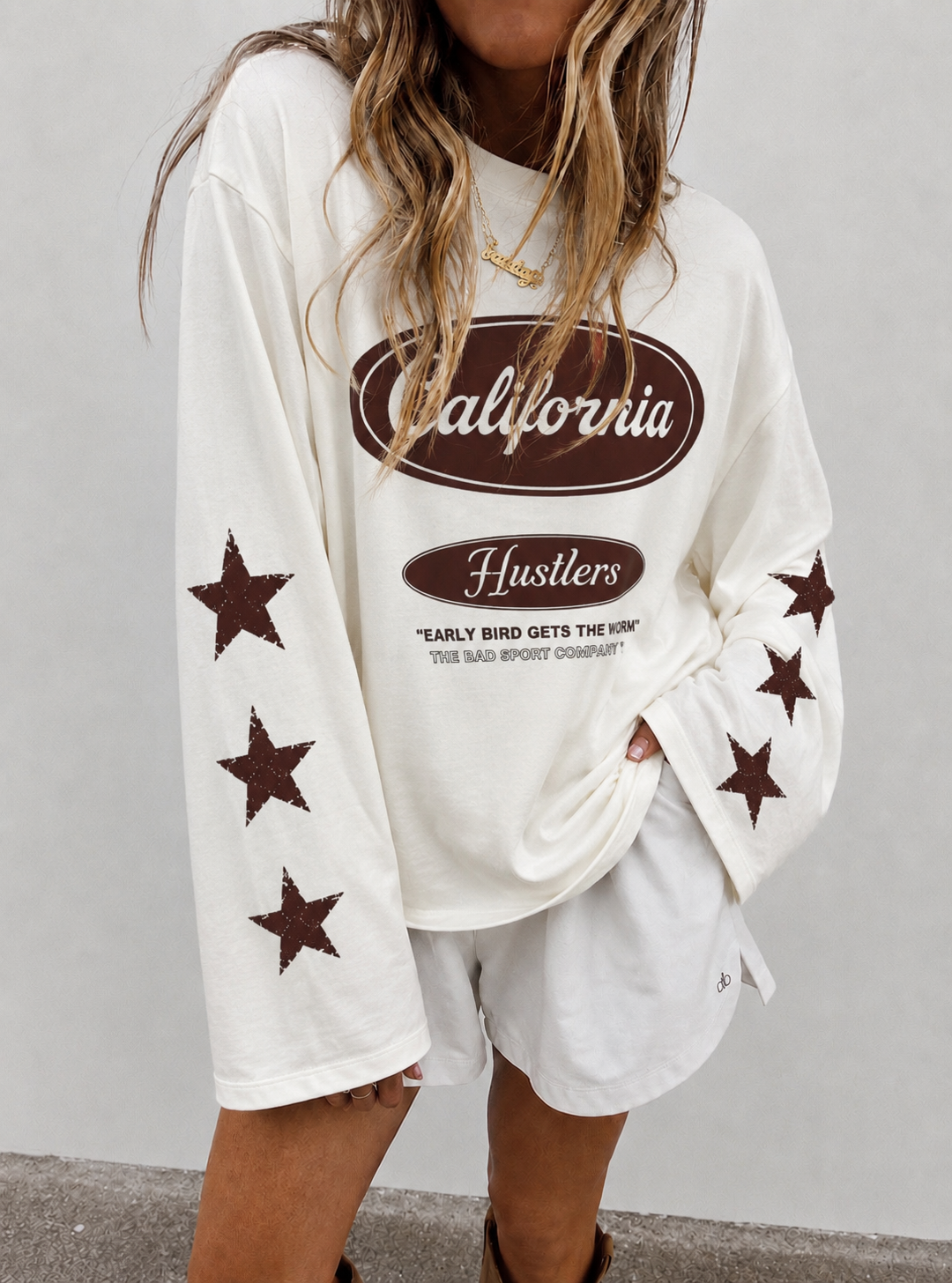 California sweatshirt white