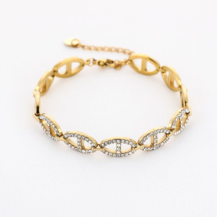 Good life shimmer armband goud