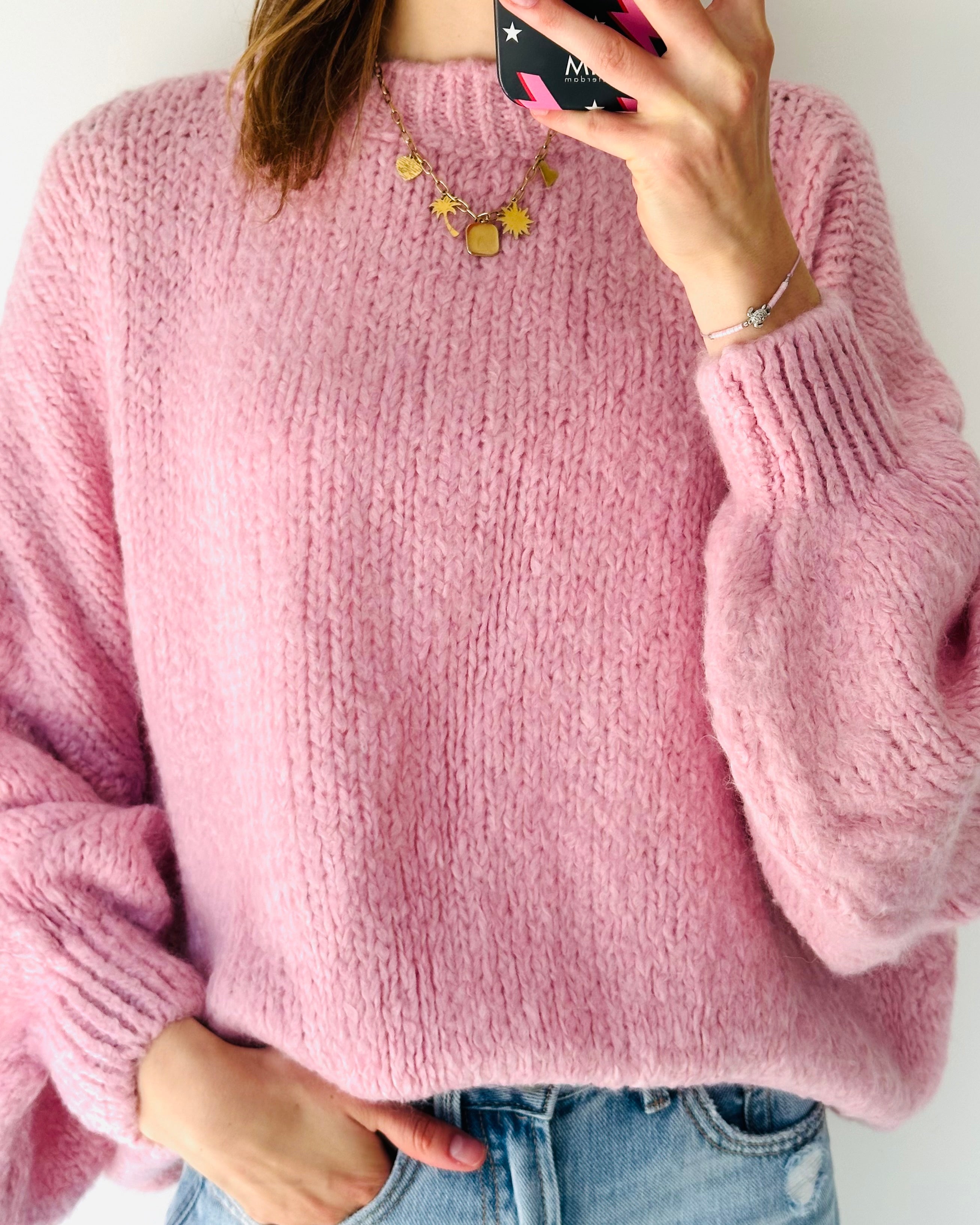 Comfy trui licht roze