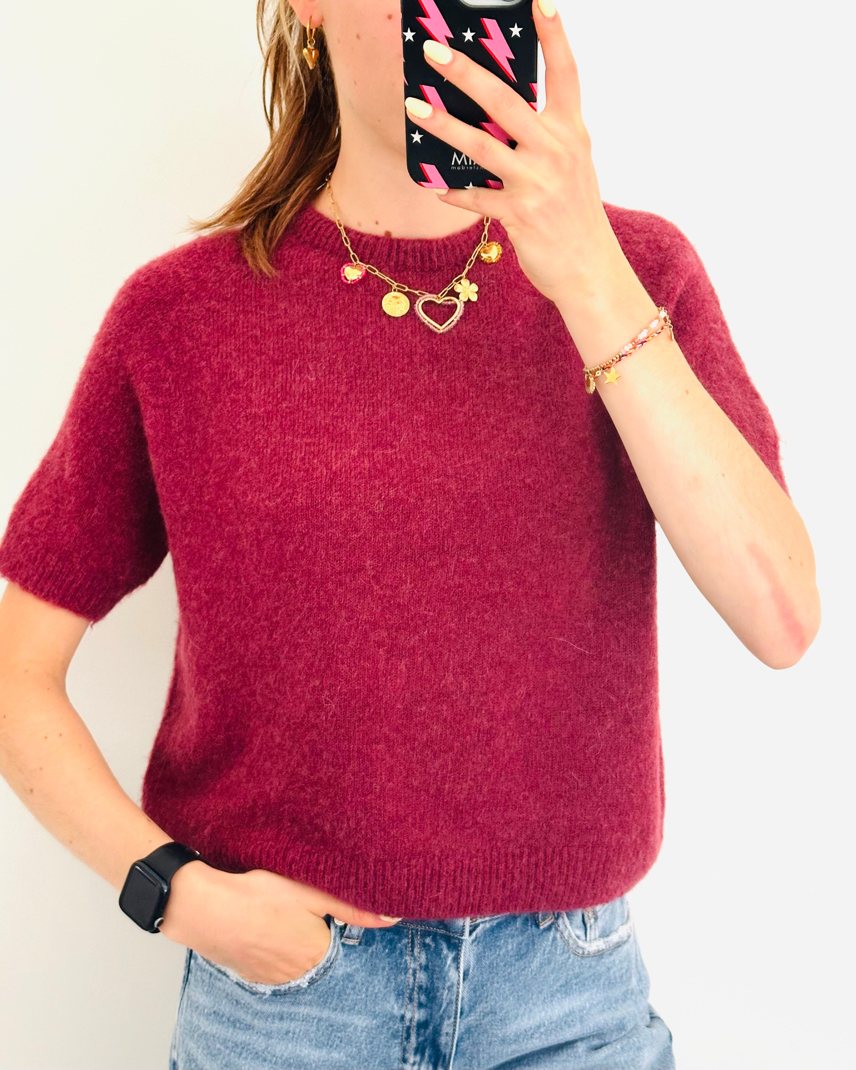 Comfy top bordeaux