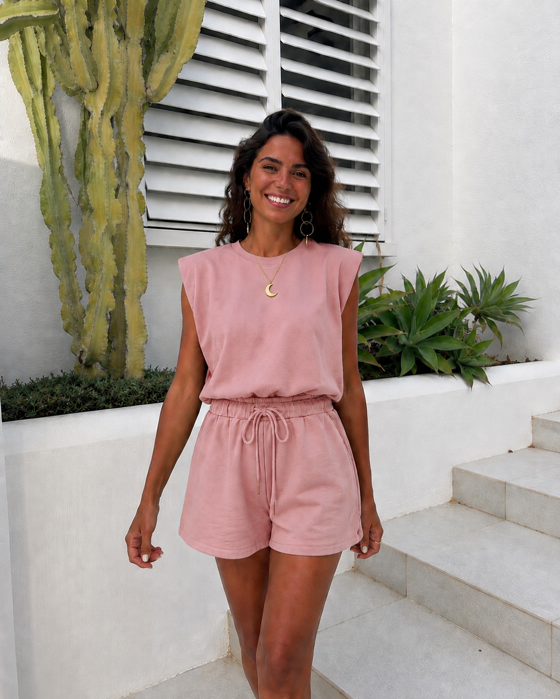 Liv comfy set oud roze