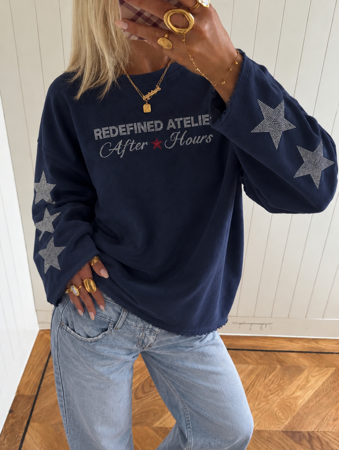Redefined atelier longsleeve navy