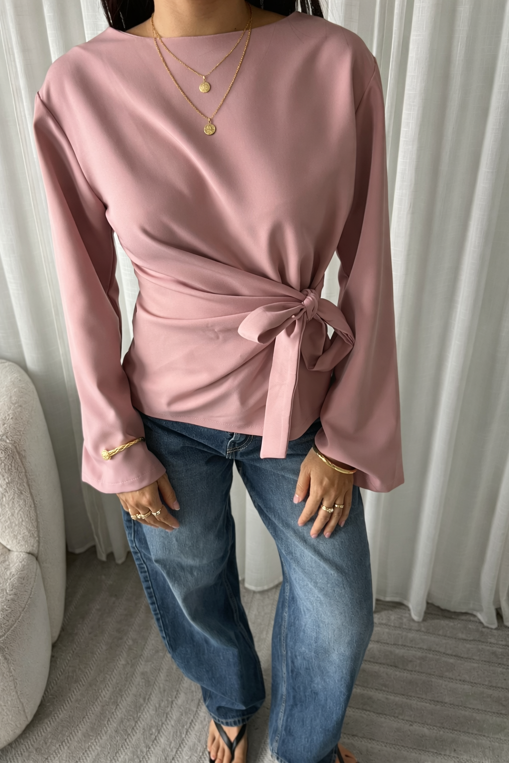 Dana deluxe top pink
