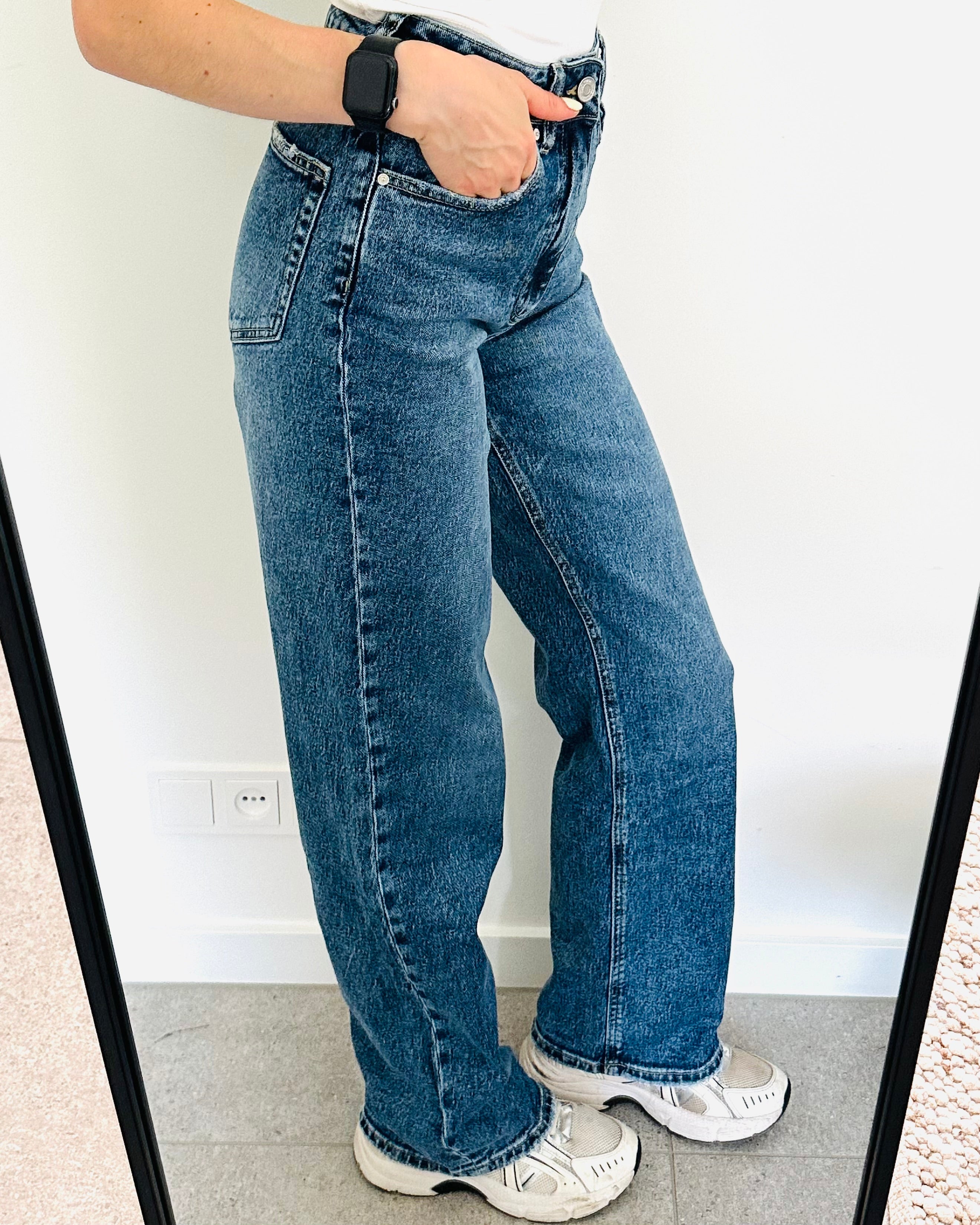 Straight leg jeans dark blue