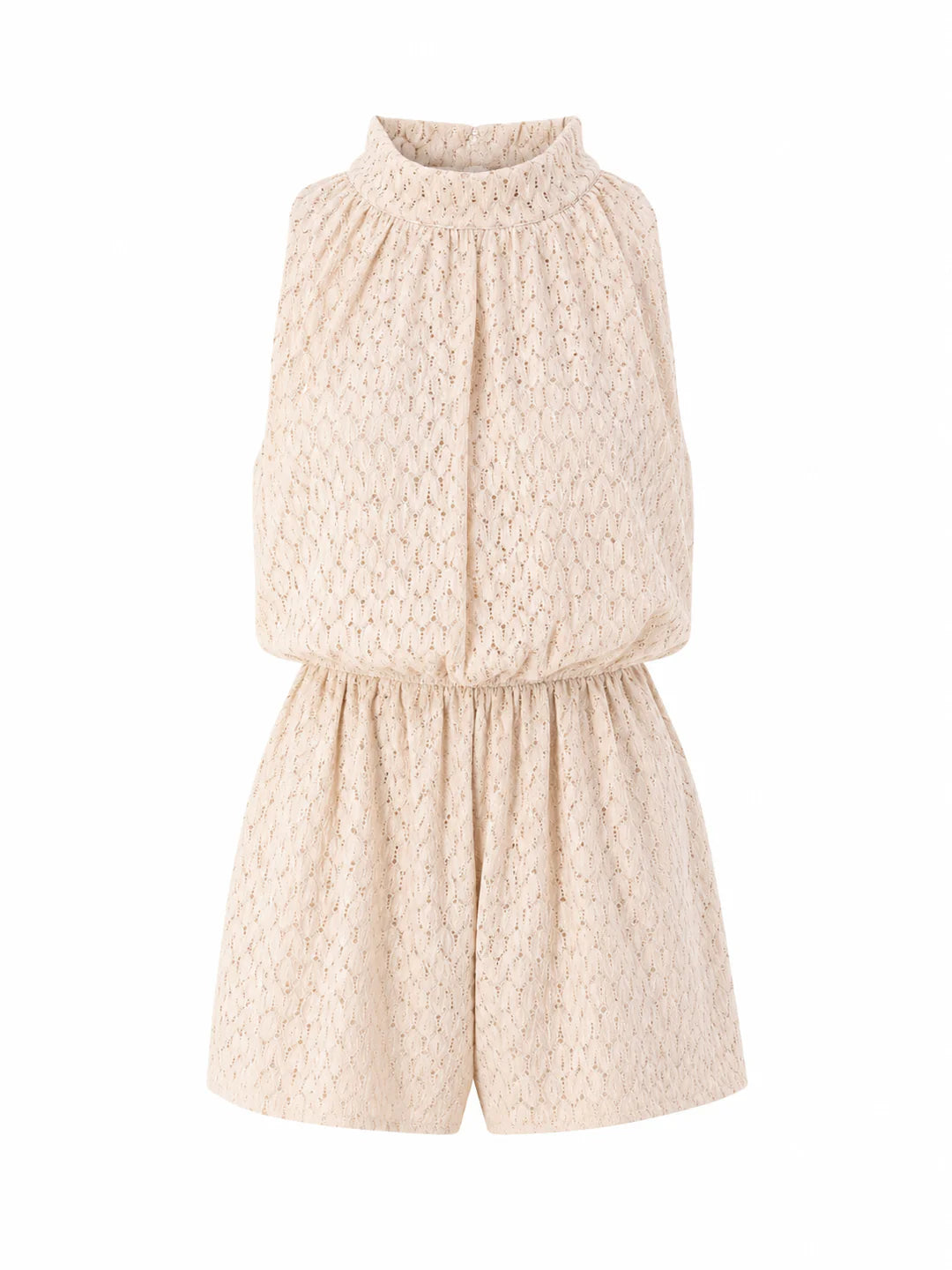Wavy playsuit beige