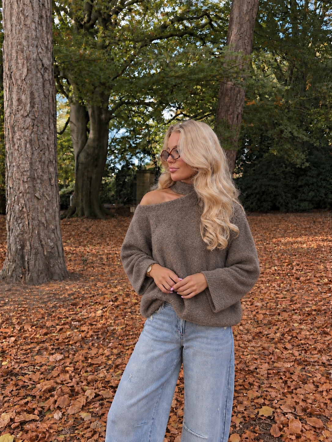 Chloé Choker Knit taupe