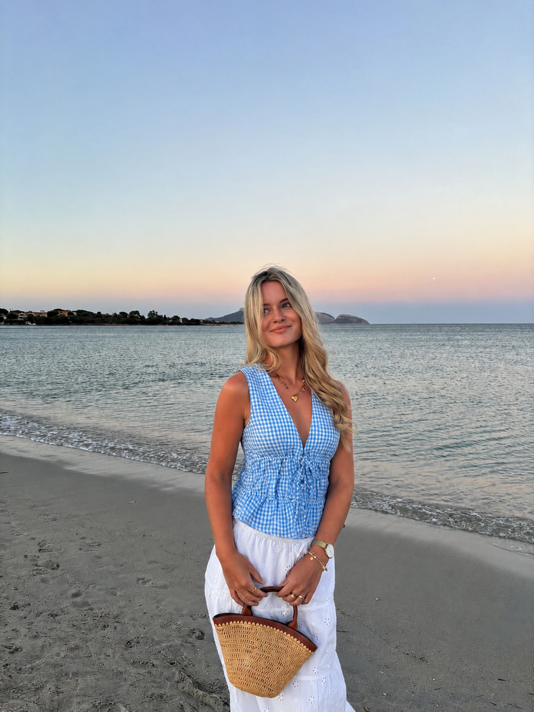Alice bow top blue