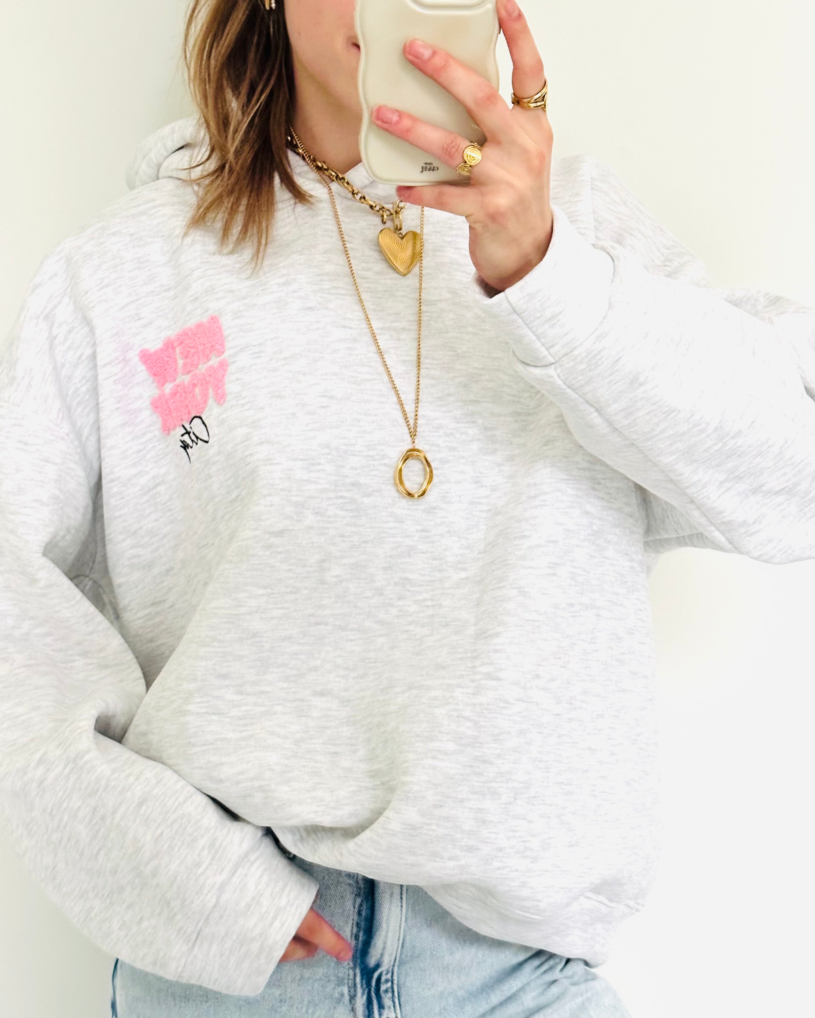 Limited NY hoodie oversized grey