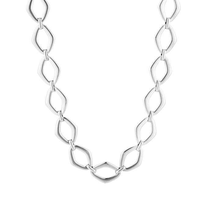 Schakel ketting chique zilver