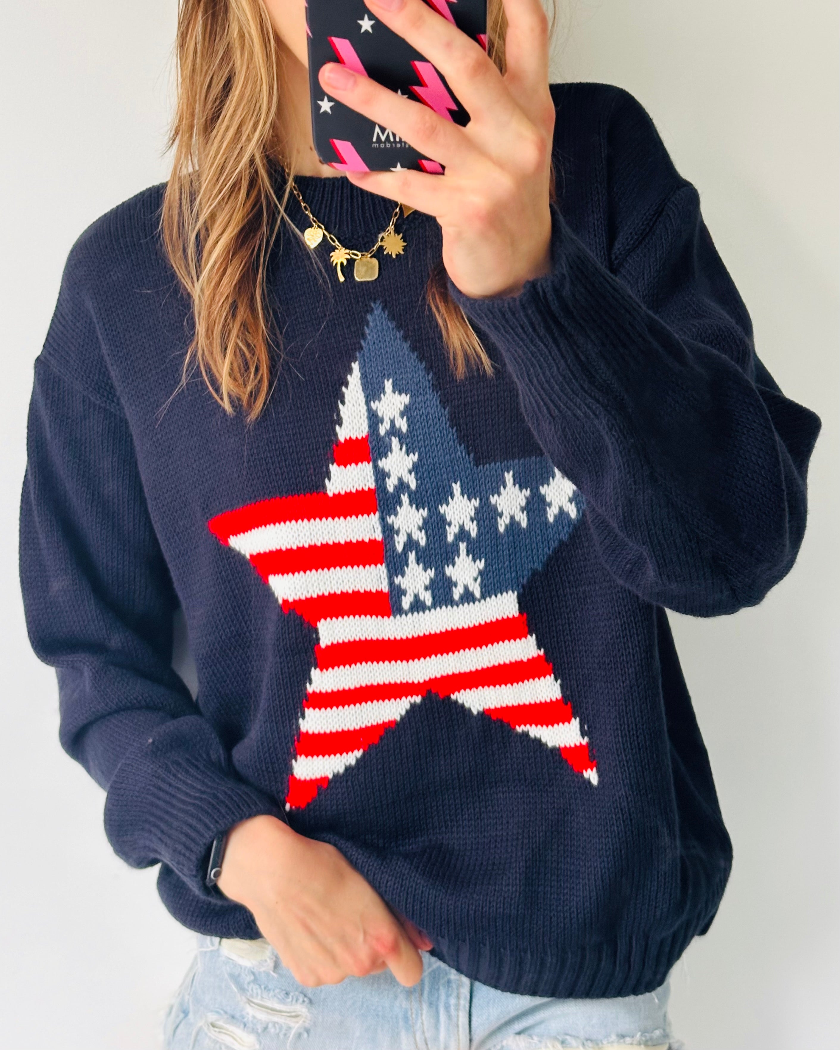 Usa trui blauw sale