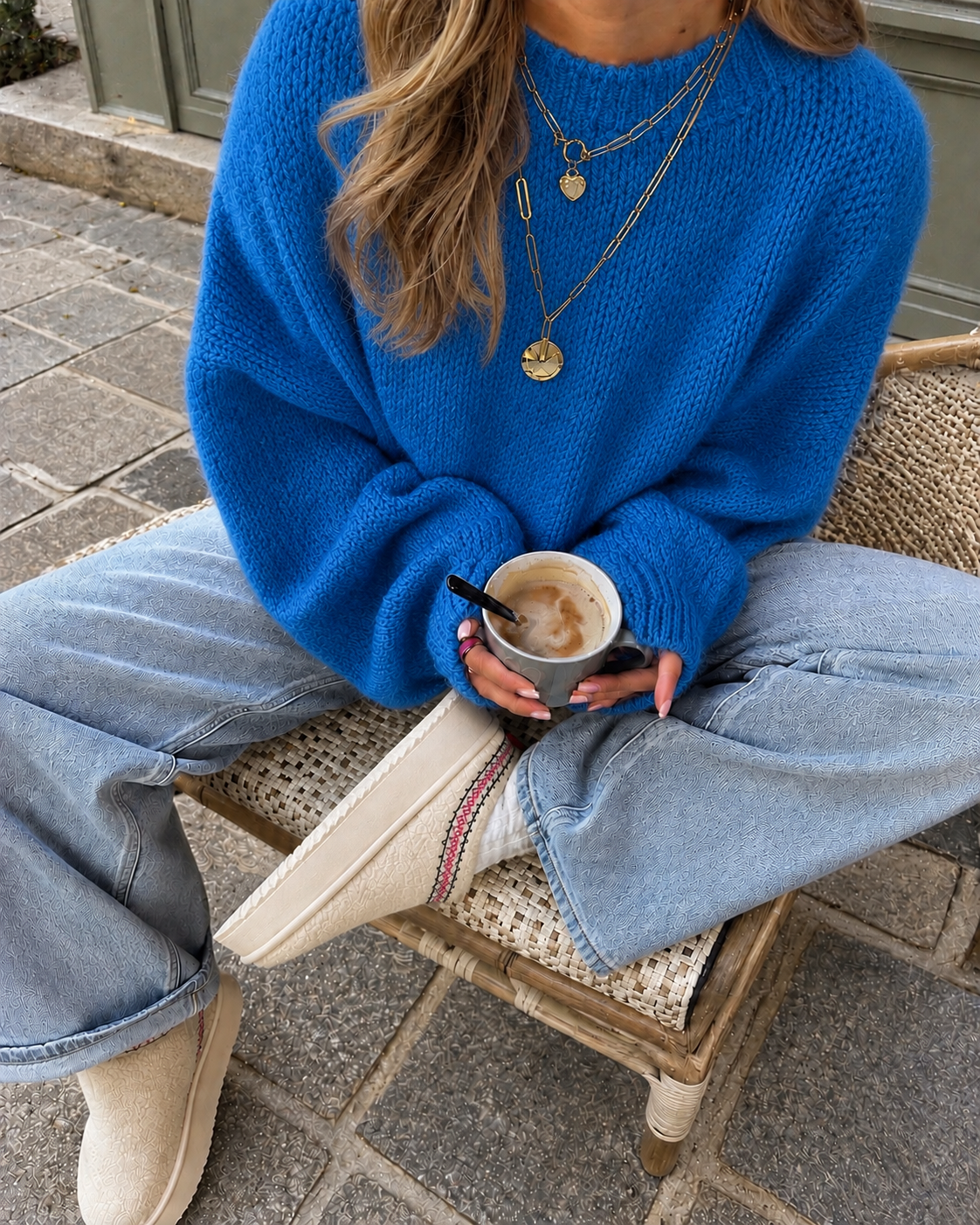 Comfy trui kobalt blue